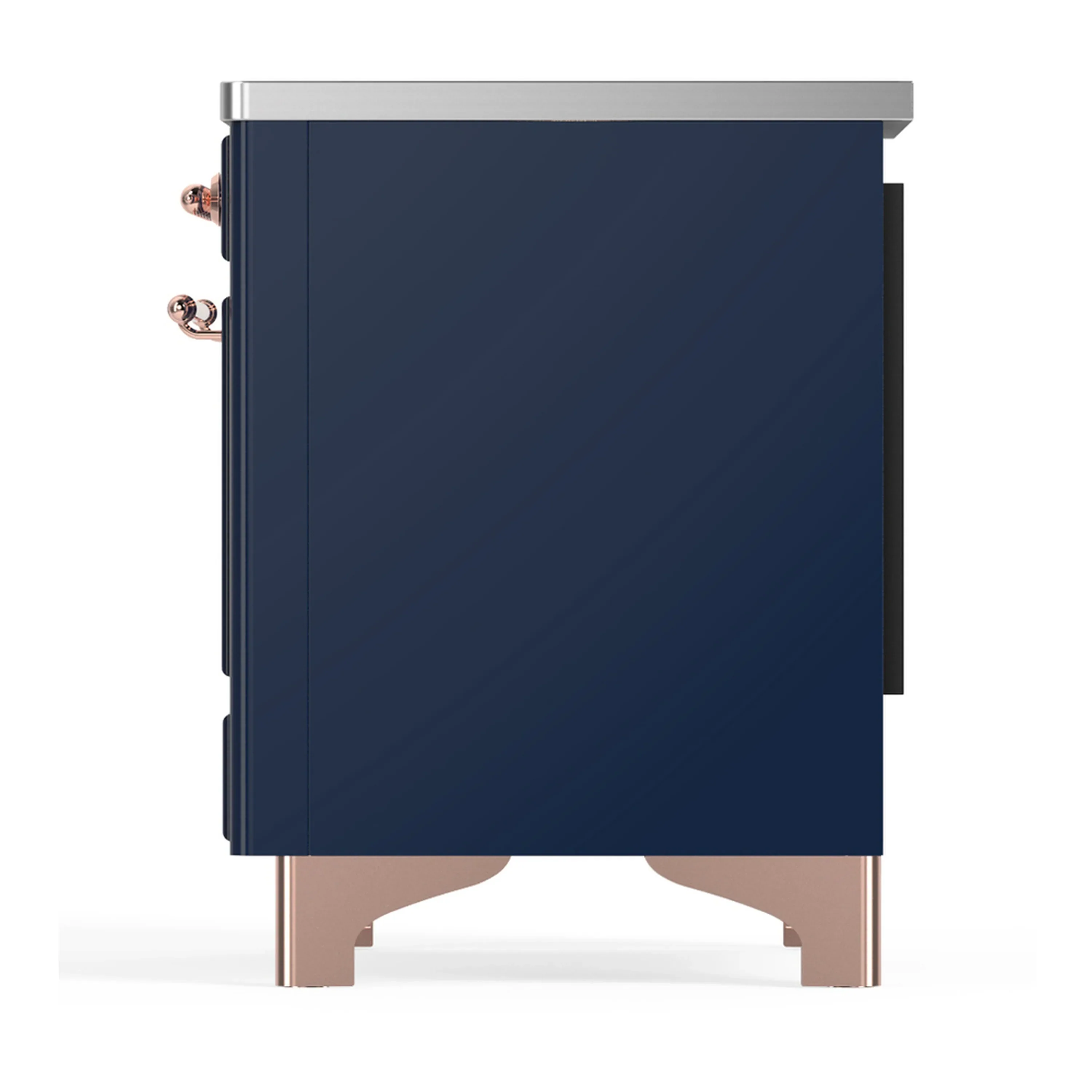 ILVE Majestic III 36-Inch Induction Range with 6 Induction Elements and Triple Glass Door Electric Oven in Mightnight Blue with Copper Trim (UMIB36NR3MBP) - Image 7