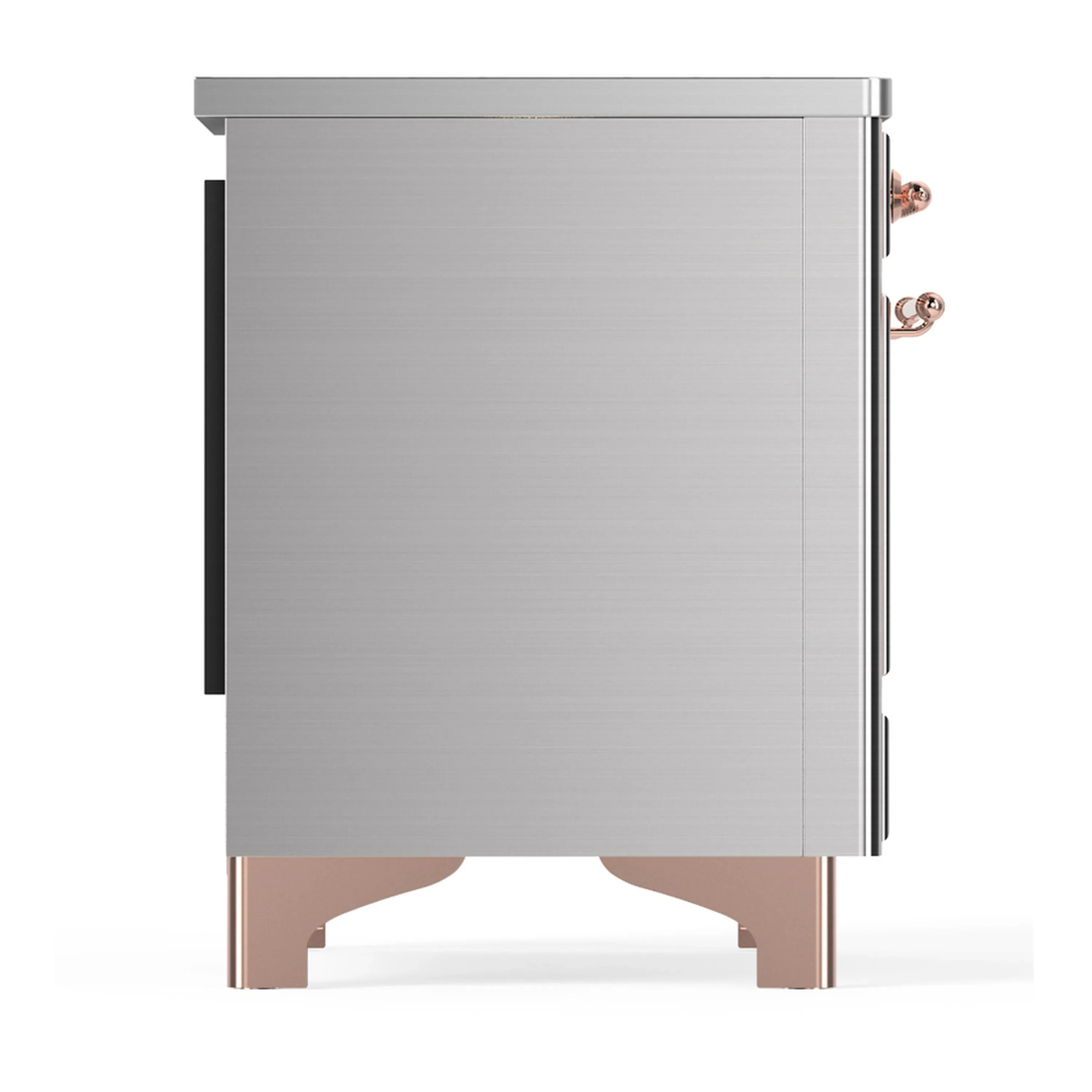 ILVE Majestic III 36-Inch Induction Range with 6 Induction Elements and Solid Door Electric Oven in Stainless Steel with Copper Trim (UMIB36QNR3SSP) - Image 6