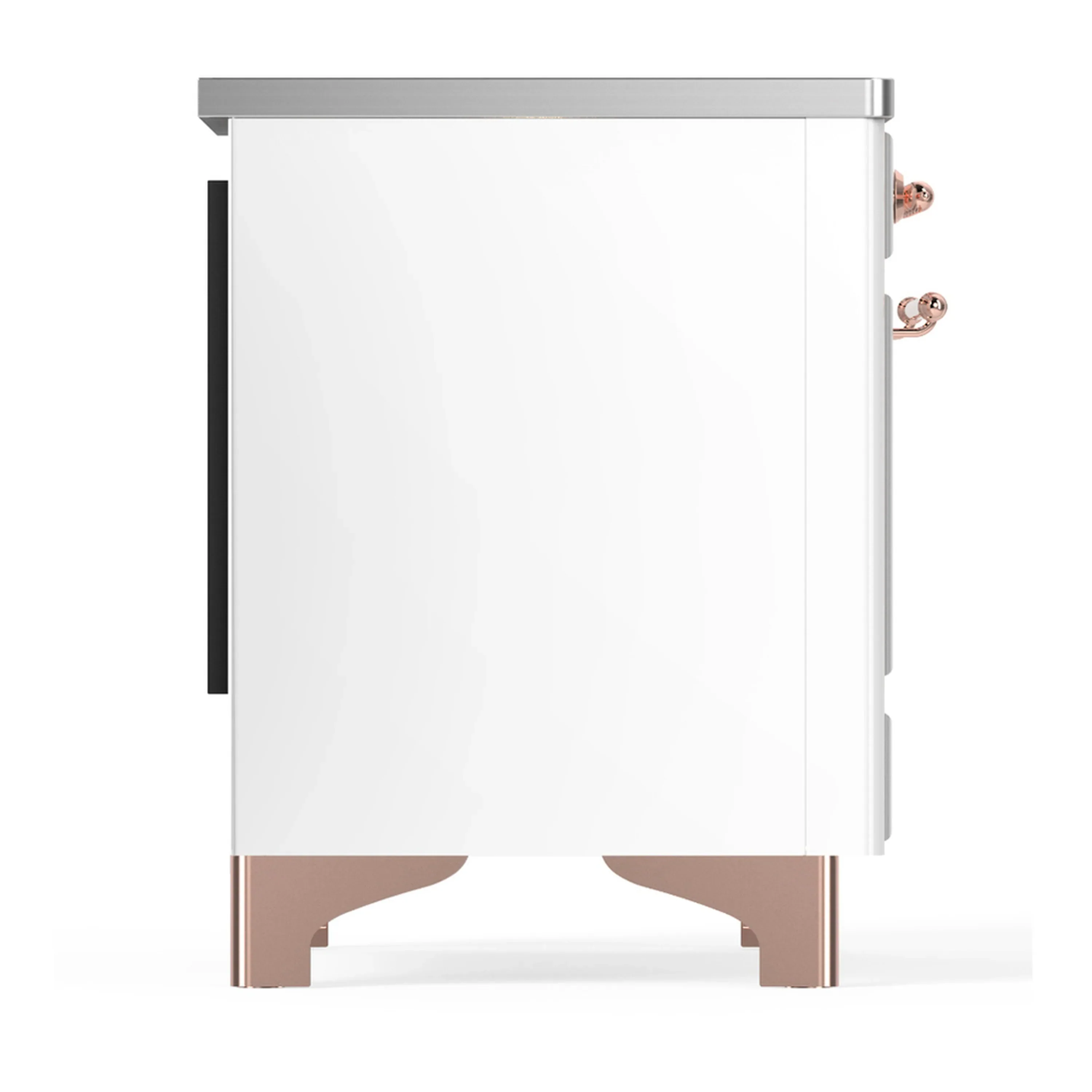 ILVE Majestic III 36-Inch Induction Range with 6 Induction Elements and Triple Glass Door Electric Oven in White with Copper Trim (UMIB36NR3WHP) - Image 6