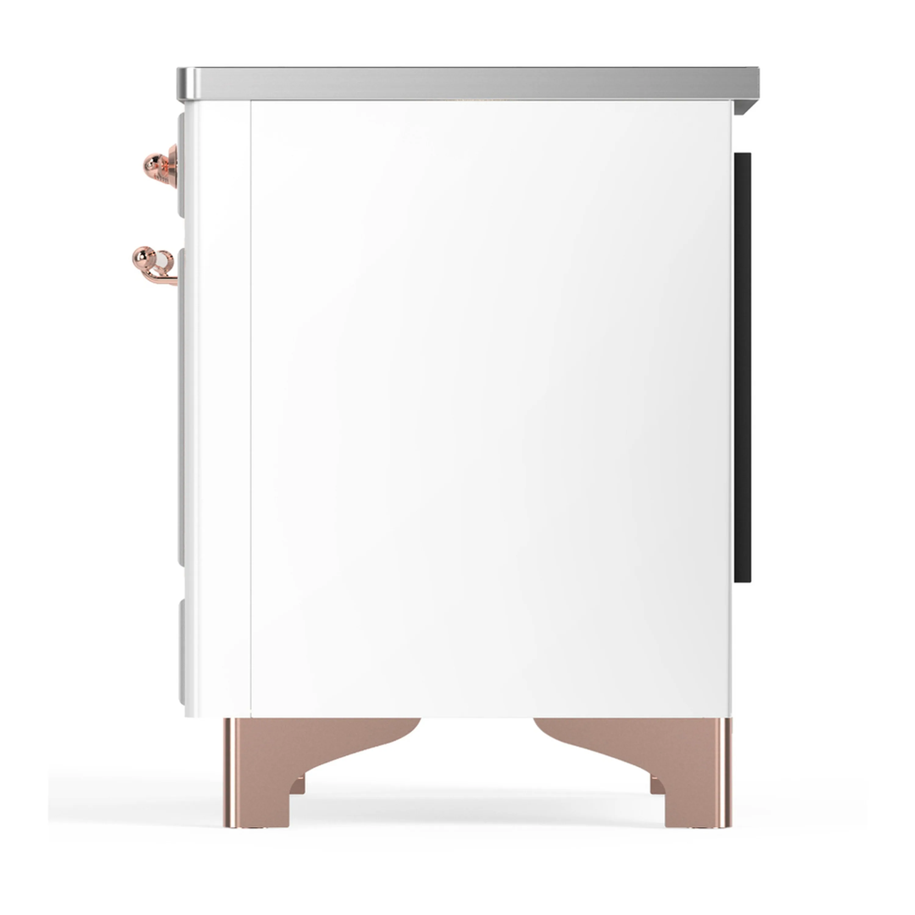 ILVE Majestic III 36-Inch Induction Range with 6 Induction Elements and Triple Glass Door Electric Oven in White with Copper Trim (UMIB36NR3WHP) - Image 7