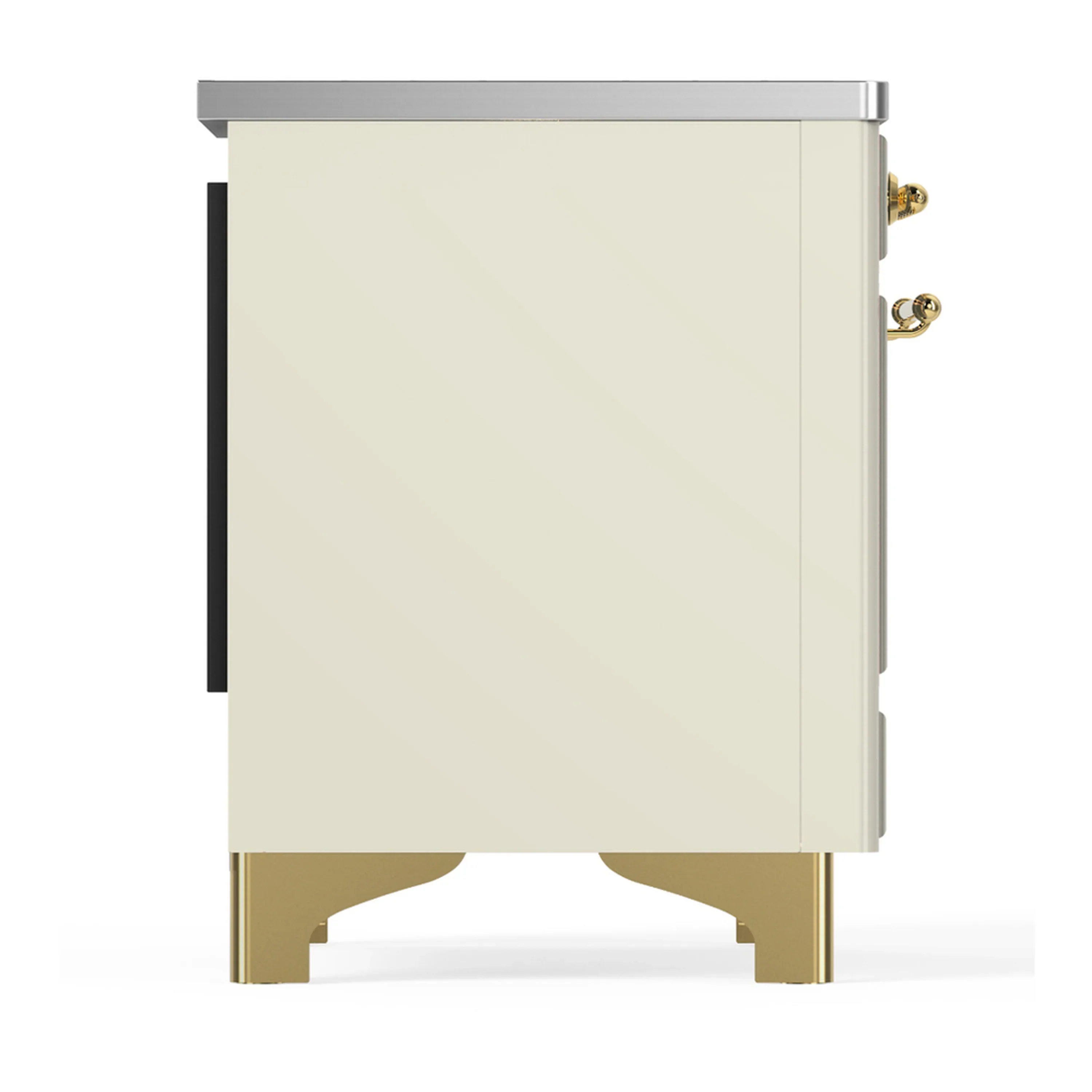 ILVE Majestic III 36-Inch Induction Range with 6 Induction Elements and Triple Glass Door Electric Oven in Antique White with Brass Trim (UMIB36NR3AWG) - Image 6