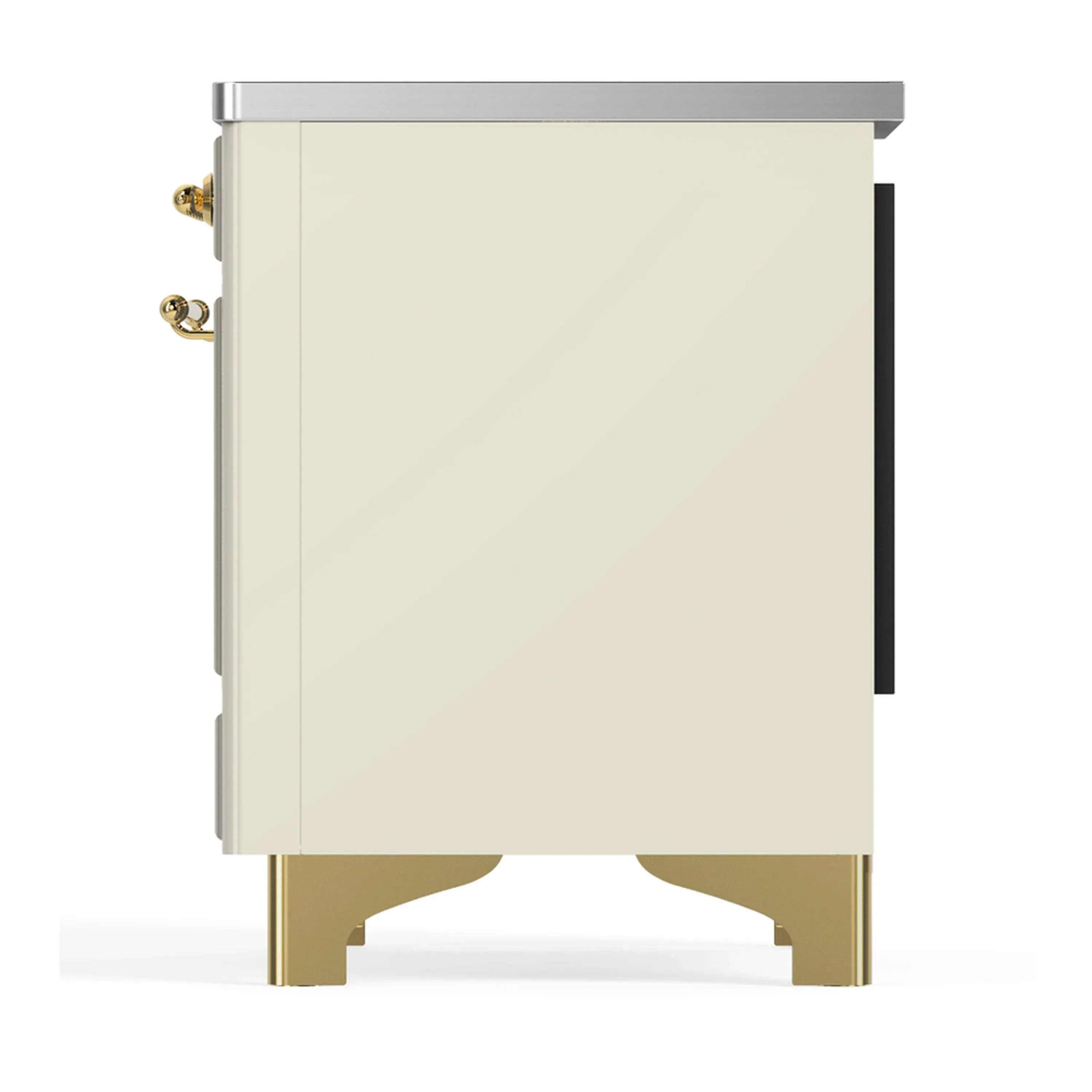 ILVE Majestic III 36-Inch Induction Range with 6 Induction Elements and Triple Glass Door Electric Oven in Antique White with Brass Trim (UMIB36NR3AWG) - Image 7