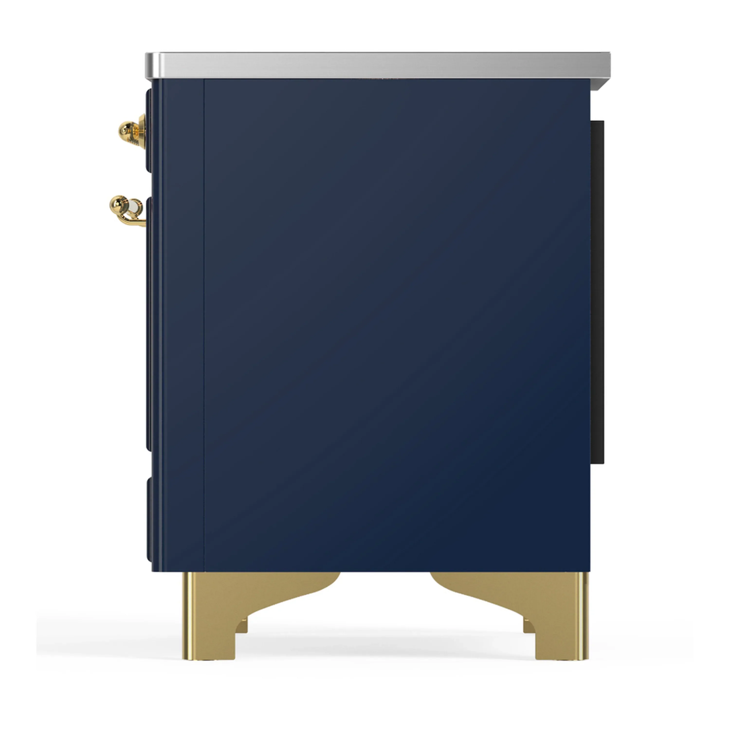 ILVE Majestic III 36-Inch Induction Range with 6 Induction Elements and Triple Glass Door Electric Oven in Mightnight Blue with Brass Trim (UMIB36NR3MBG) - Image 7