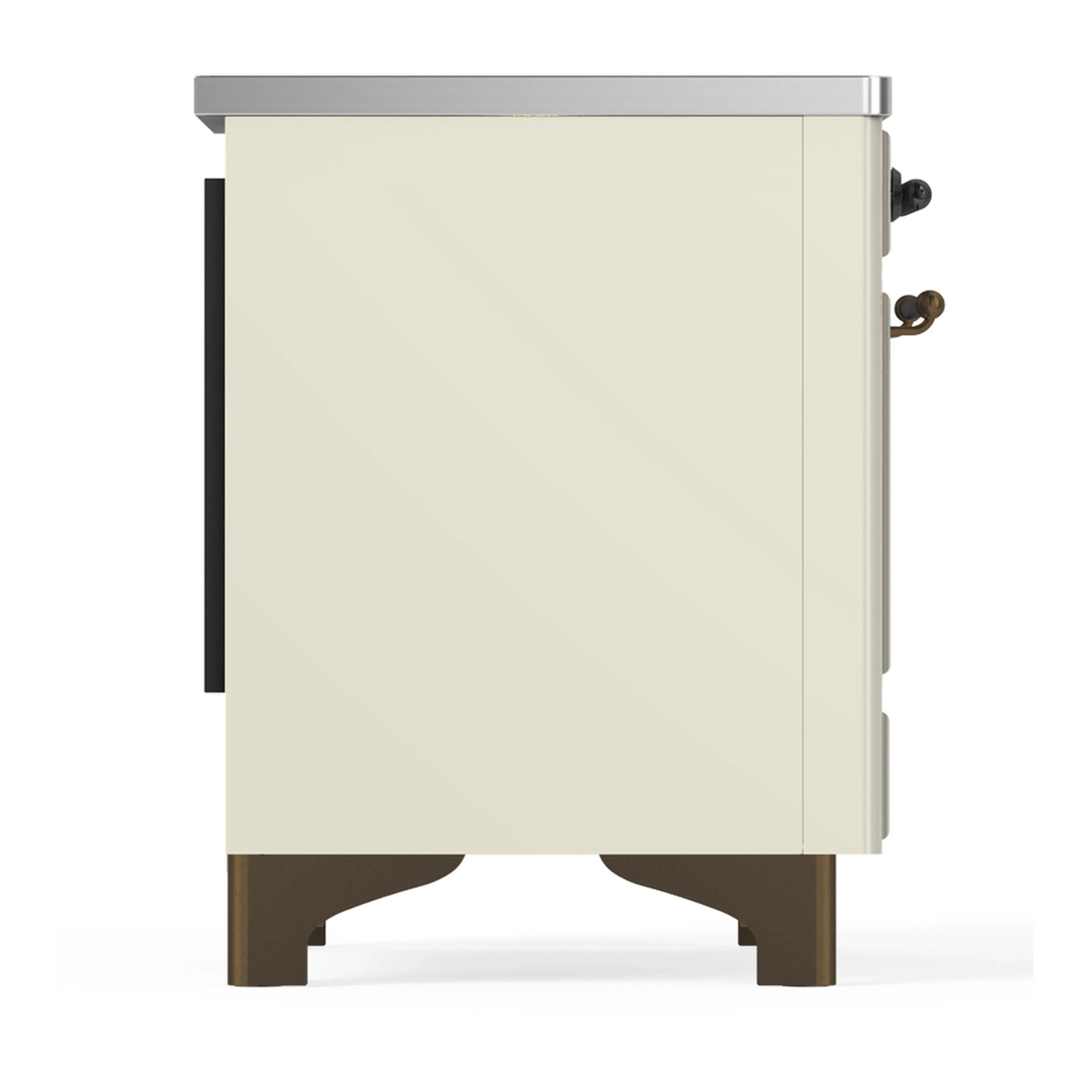 ILVE Majestic III 36-Inch Induction Range with 6 Induction Elements and Solid Door Electric Oven in Antique White with Burnished Trim (UMIB36QNR3AWB) - Image 6