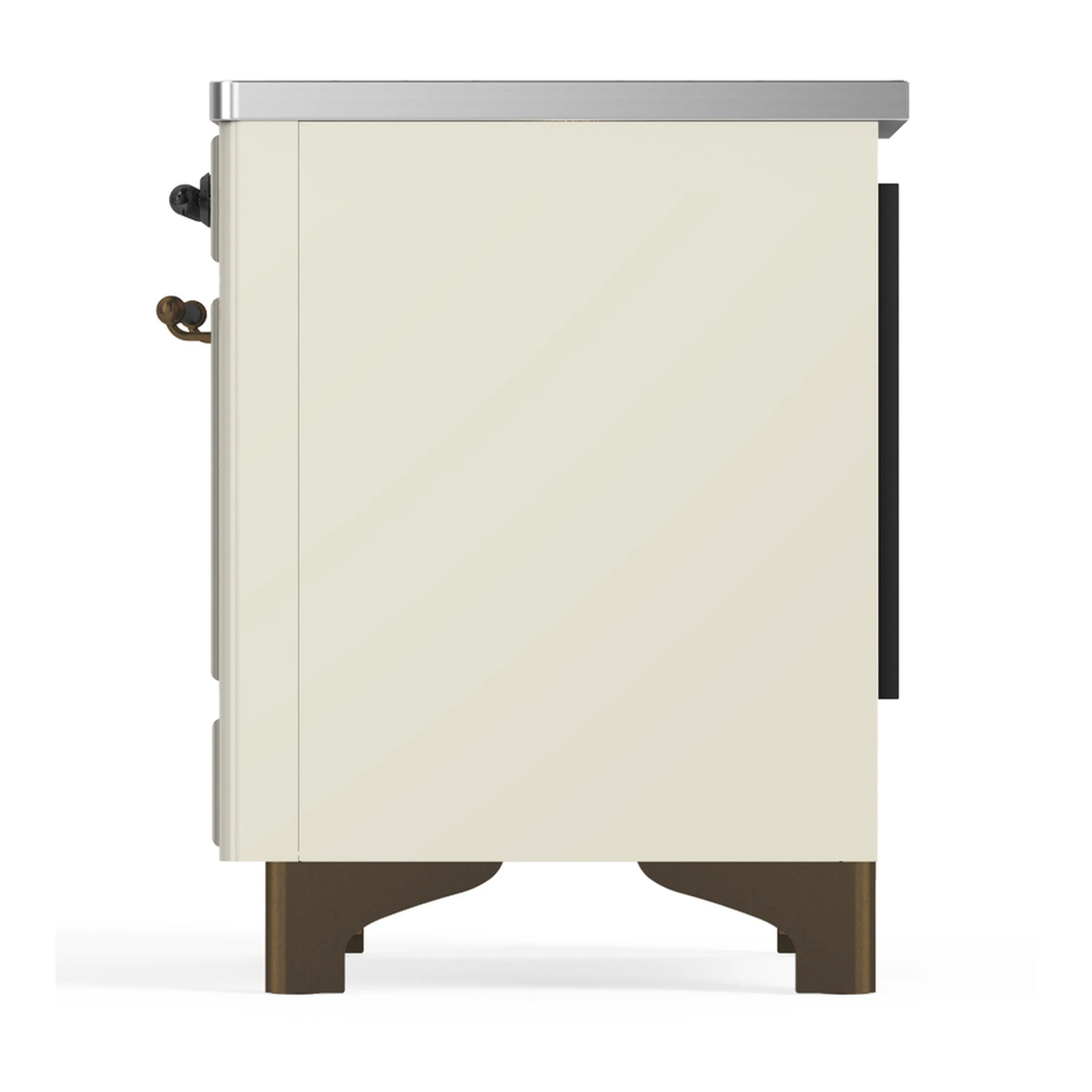 ILVE Majestic III 36-Inch Induction Range with 6 Induction Elements and Solid Door Electric Oven in Antique White with Burnished Trim (UMIB36QNR3AWB) - Image 7
