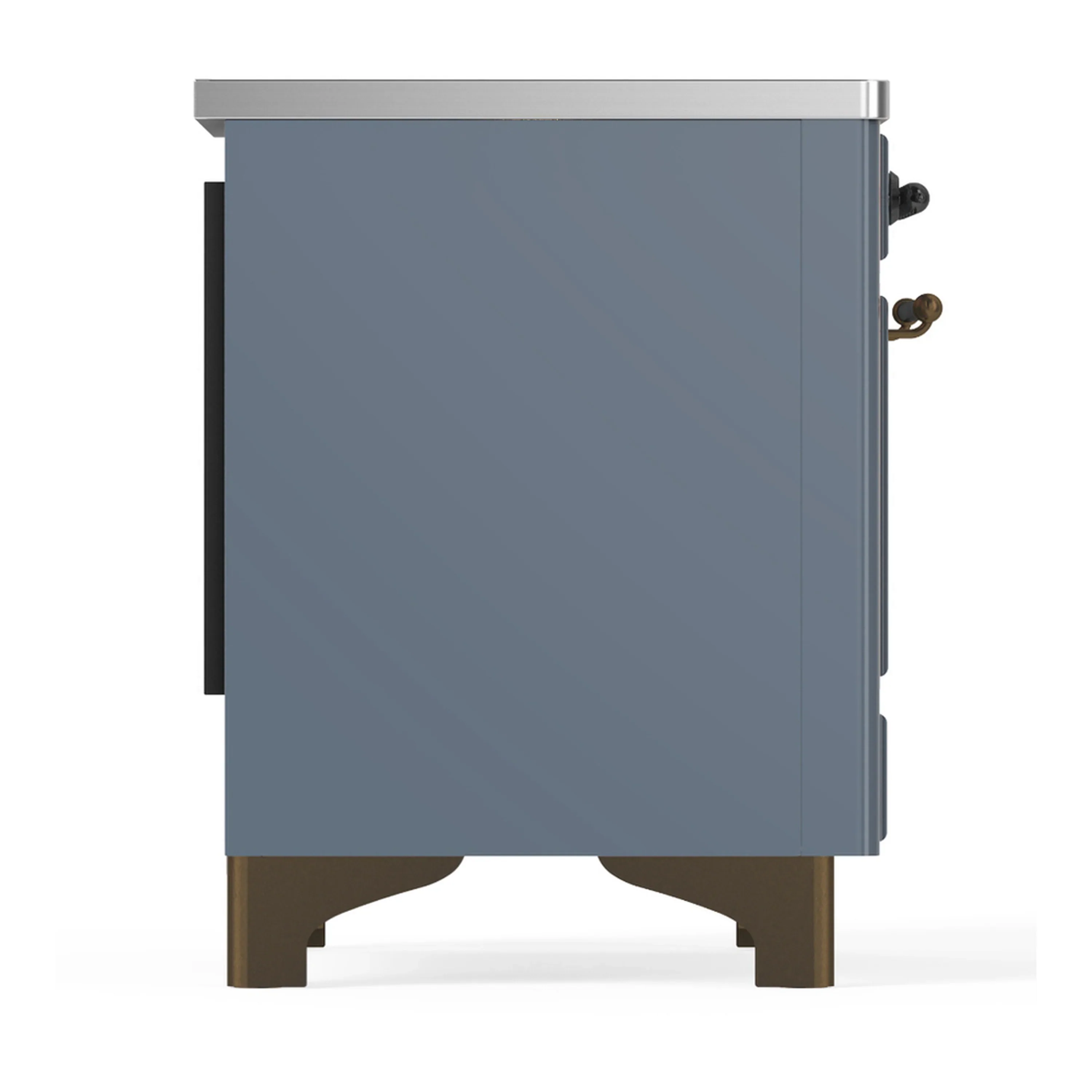 ILVE Majestic III 36-Inch Induction Range with 6 Induction Elements and Triple Glass Door Electric Oven in Blue Grey with Burnished Trim (UMIB36NR3BGB) - Image 6