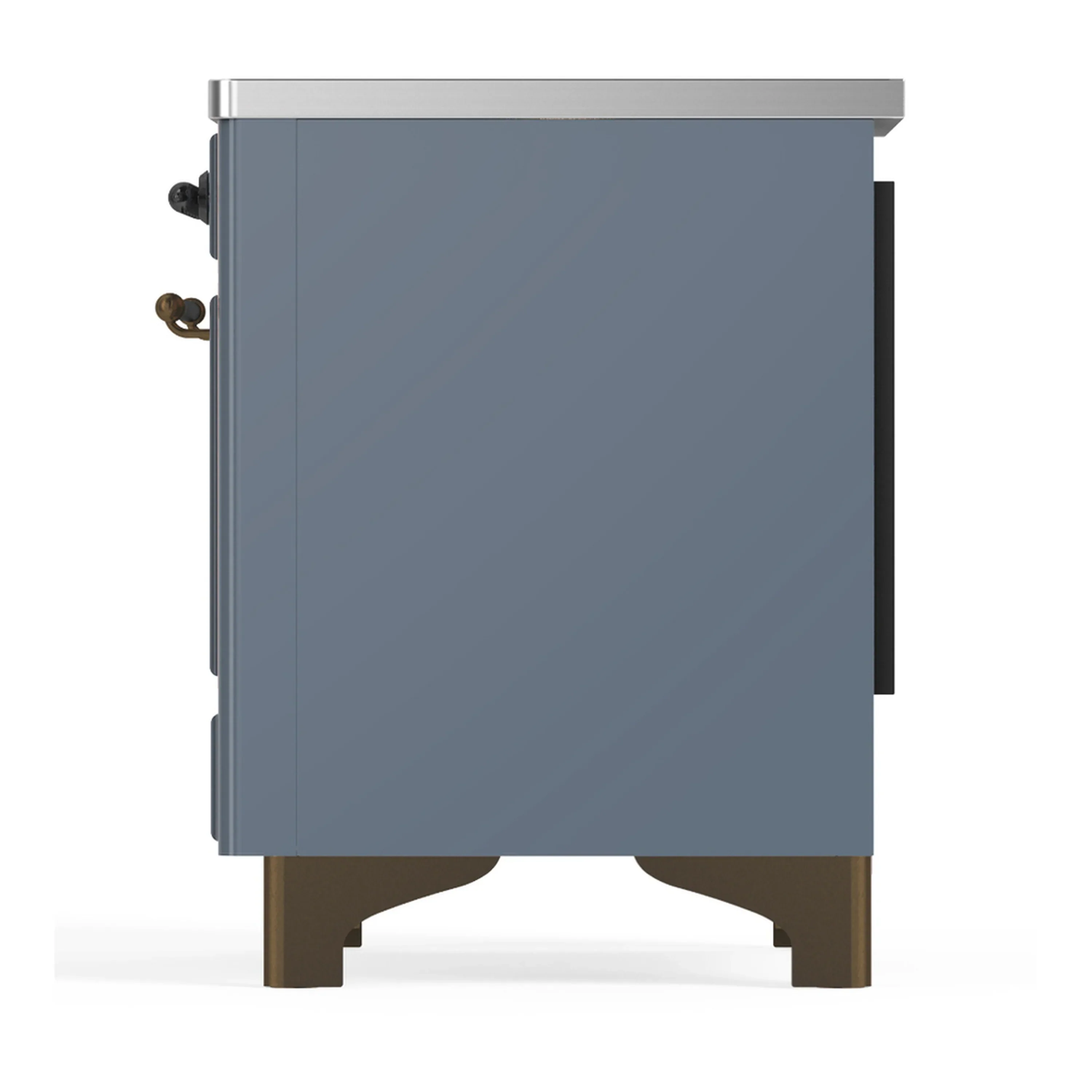 ILVE Majestic III 36-Inch Induction Range with 6 Induction Elements and Triple Glass Door Electric Oven in Blue Grey with Burnished Trim (UMIB36NR3BGB) - Image 7