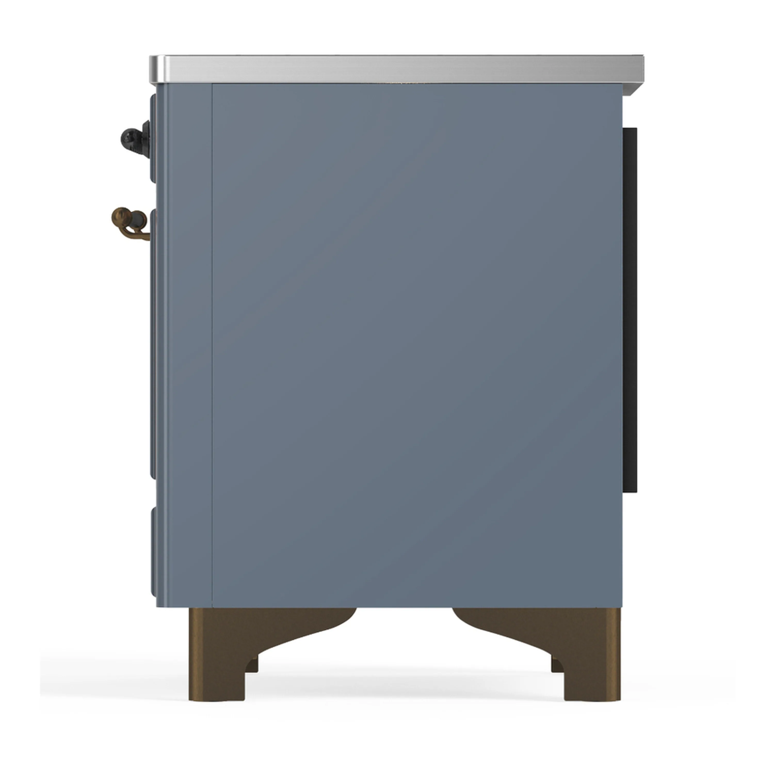 ILVE Majestic III 36-Inch Induction Range with 6 Induction Elements and Solid Door Electric Oven in Blue Grey with Burnished Trim (UMIB36QNR3BGB) - Image 7