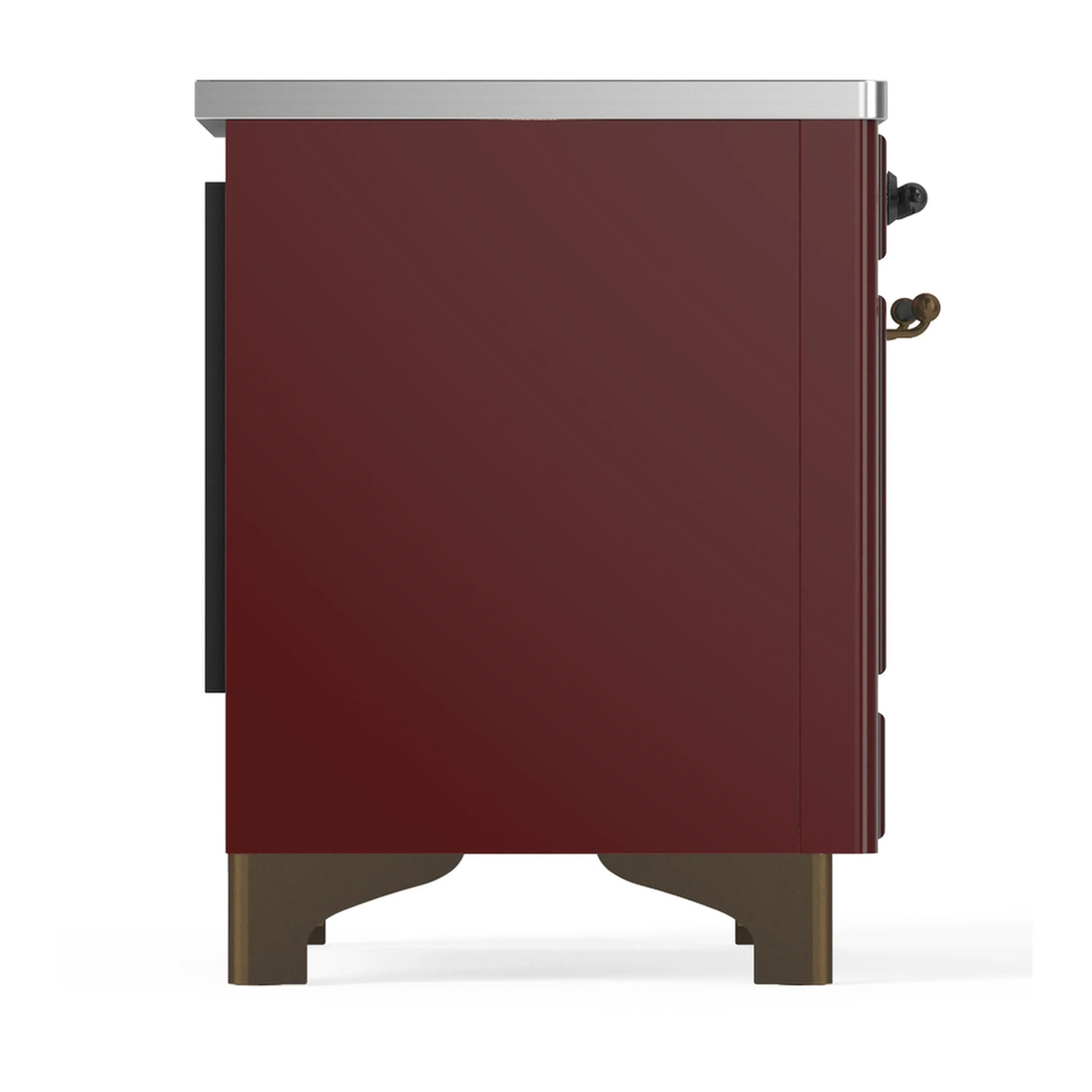 ILVE Majestic III 36-Inch Induction Range with 6 Induction Elements and Triple Glass Door Electric Oven in Burgundy with Burnished Trim (UMIB36NR3BUB) - Image 6