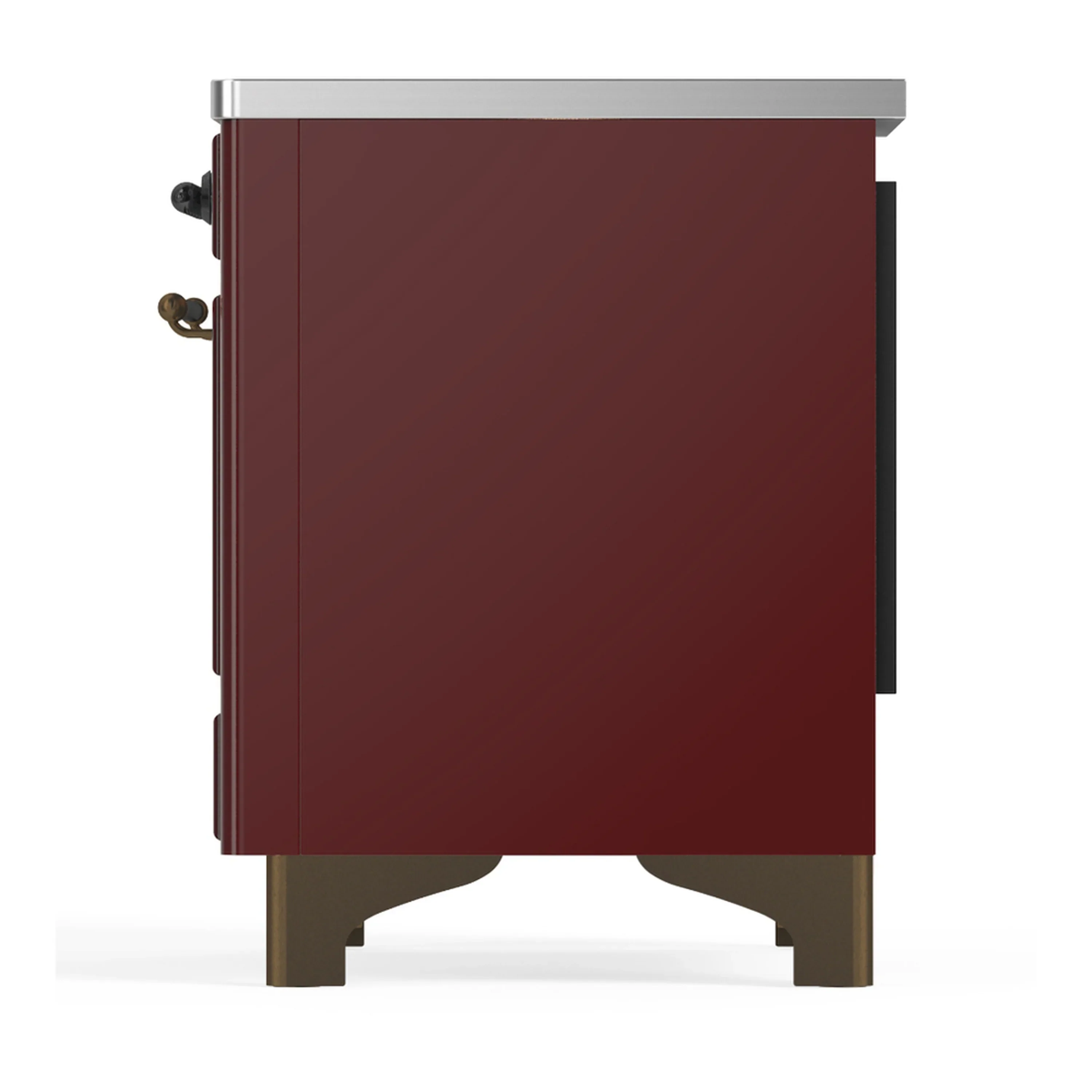 ILVE Majestic III 36-Inch Induction Range with 6 Induction Elements and Triple Glass Door Electric Oven in Burgundy with Burnished Trim (UMIB36NR3BUB) - Image 7
