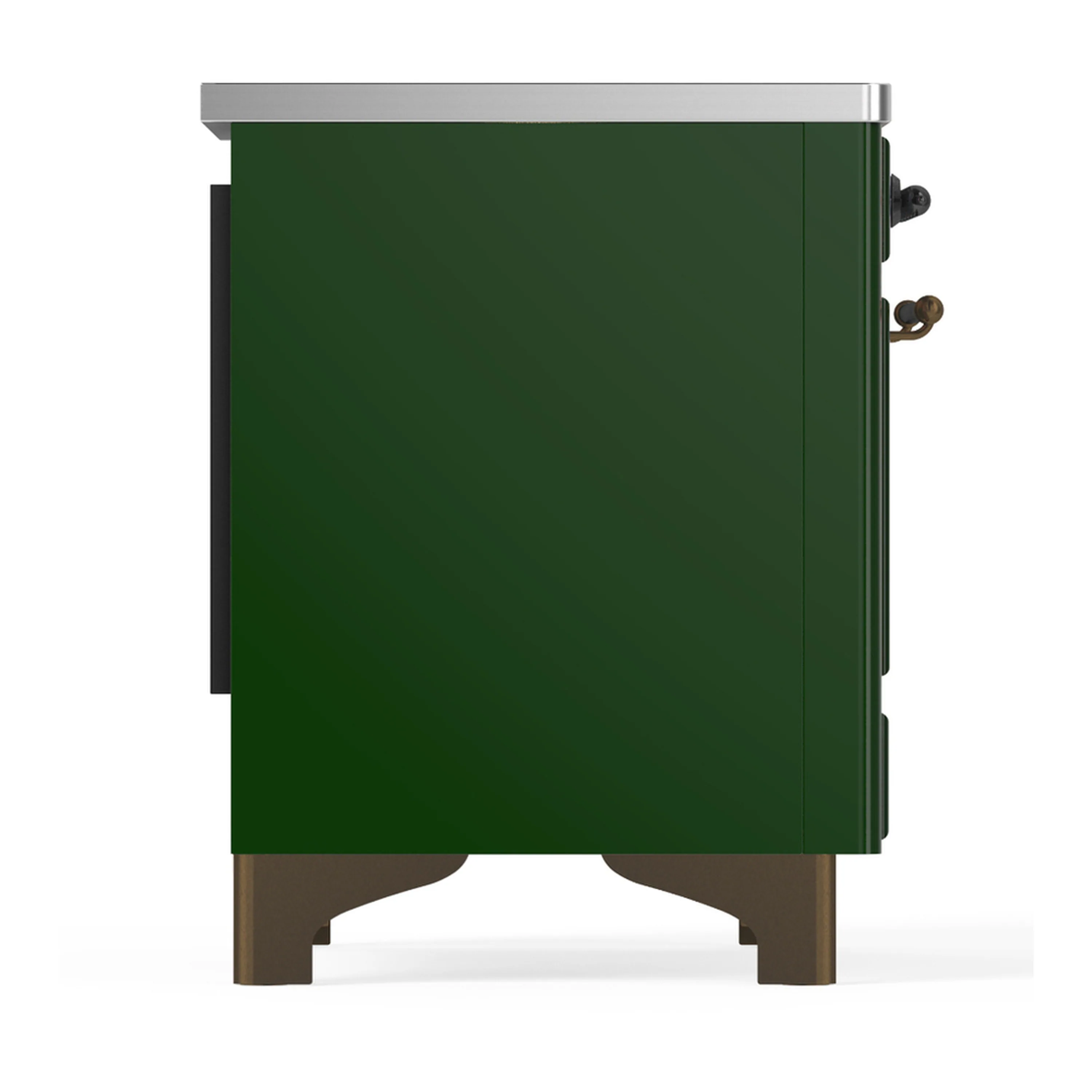ILVE Majestic III 36-Inch Induction Range with 6 Induction Elements and Triple Glass Door Electric Oven in Emerald Green with Burnished Trim (UMIB36NR3EGB) - Image 6