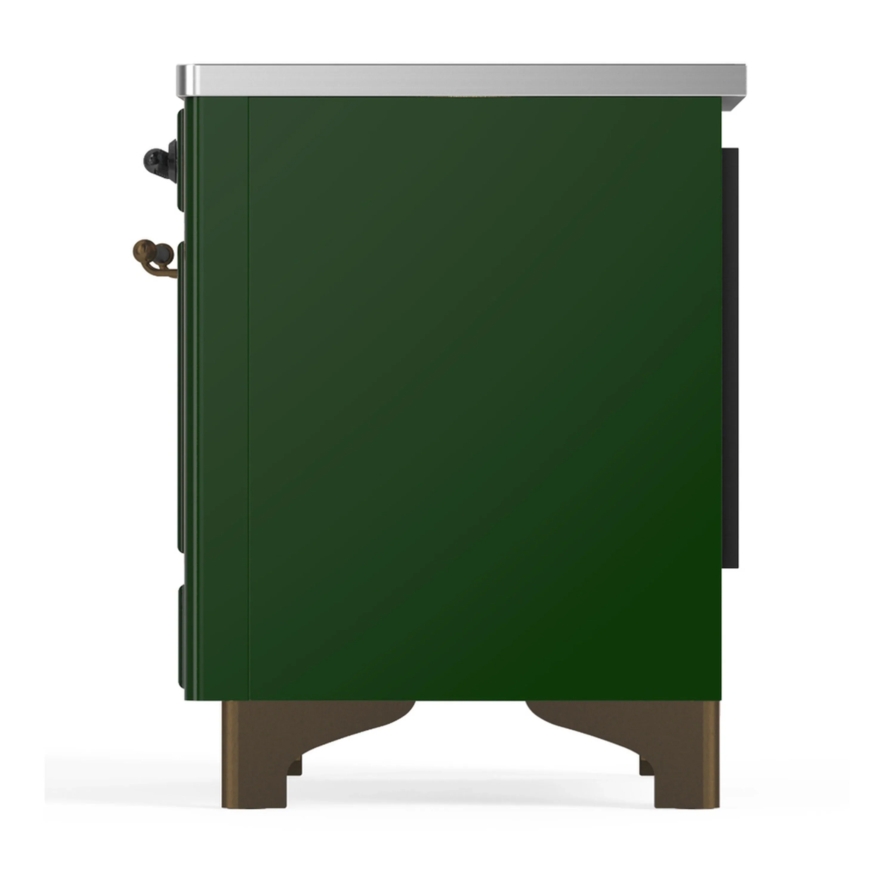 ILVE Majestic III 36-Inch Induction Range with 6 Induction Elements and Triple Glass Door Electric Oven in Emerald Green with Burnished Trim (UMIB36NR3EGB) - Image 7
