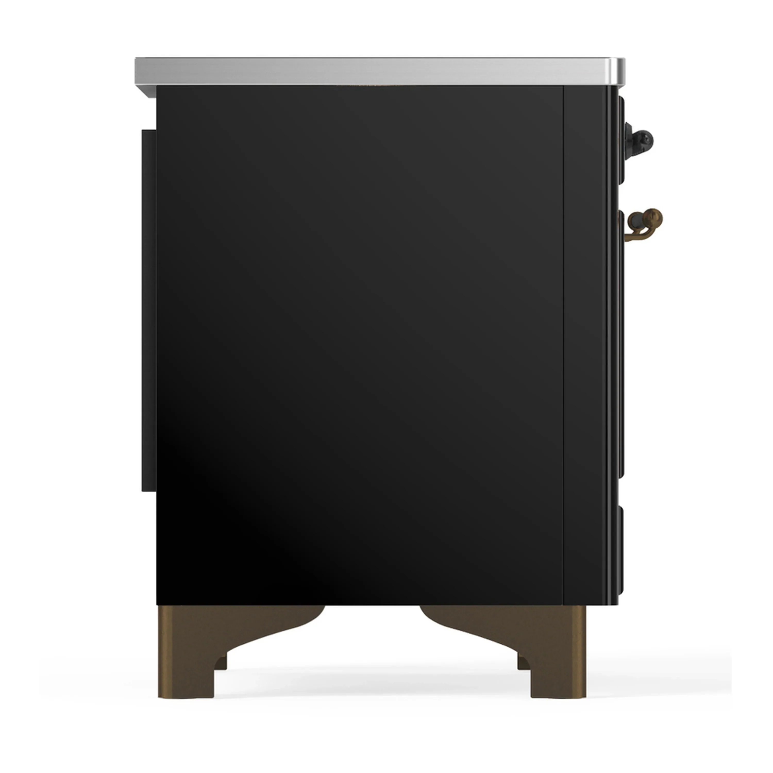 ILVE Majestic III 36-Inch Induction Range with 6 Induction Elements and Triple Glass Door Electric Oven in Glossy Black with Burnished Trim (UMIB36NR3BKB) - Image 6