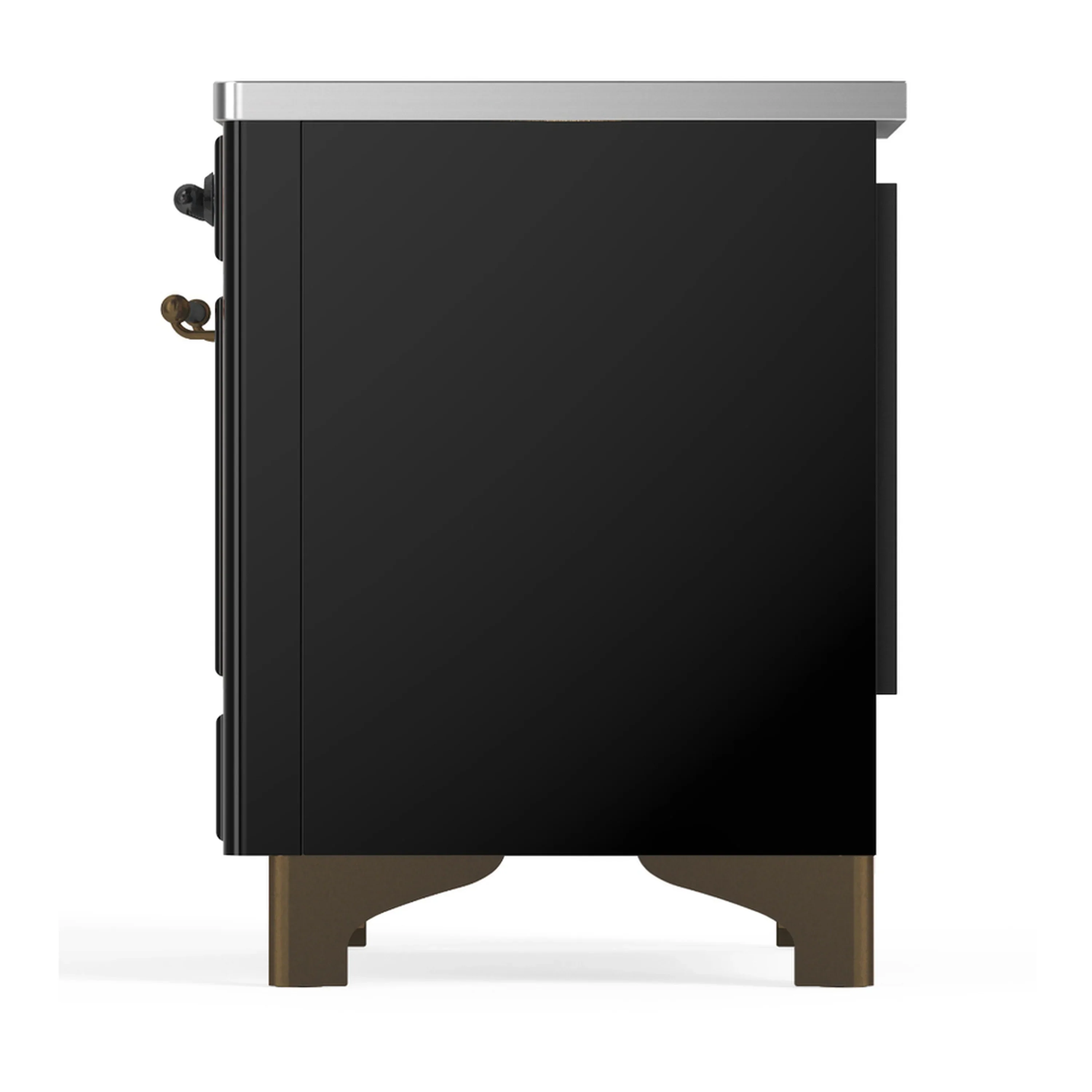 ILVE Majestic III 36-Inch Induction Range with 6 Induction Elements and Triple Glass Door Electric Oven in Glossy Black with Burnished Trim (UMIB36NR3BKB) - Image 7