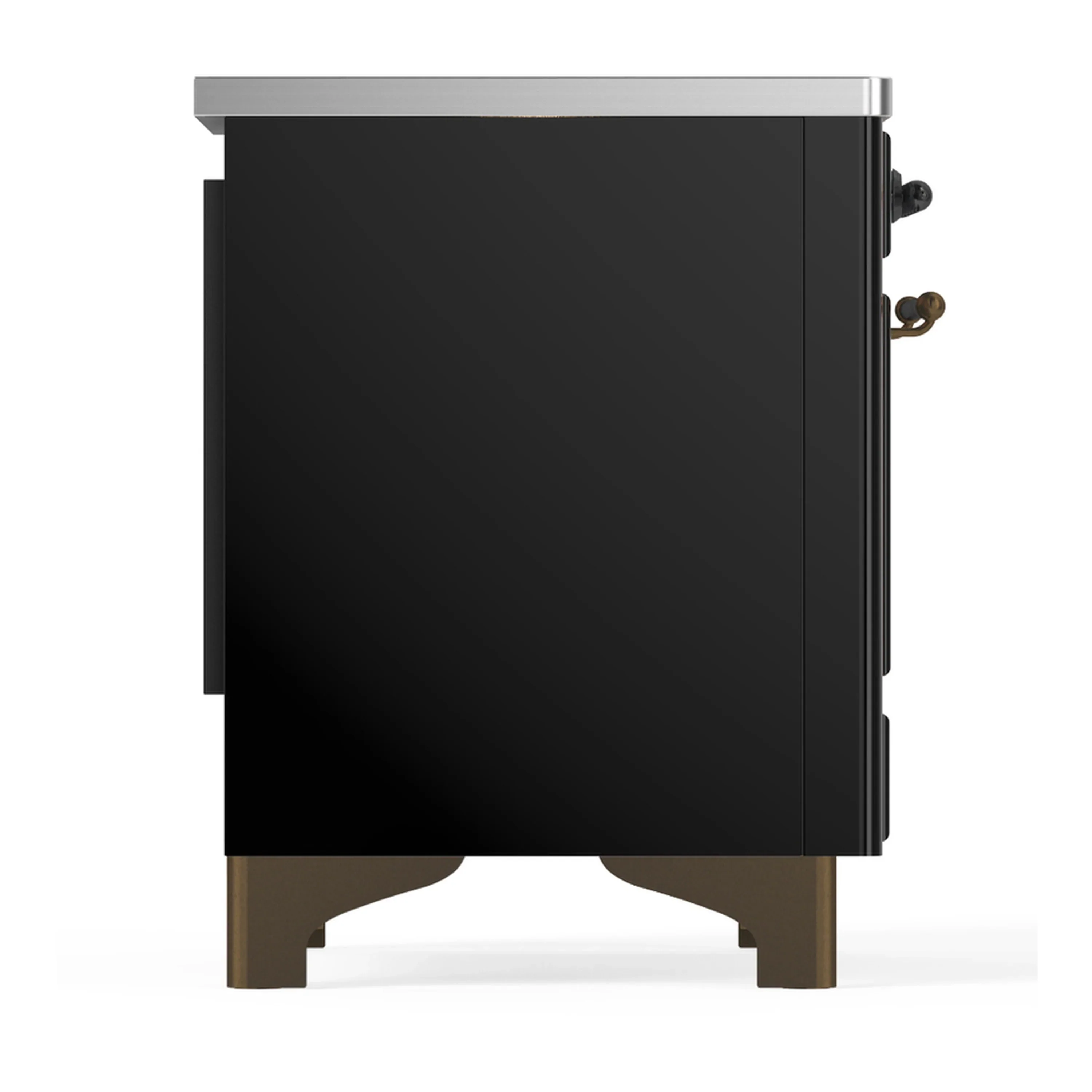 ILVE Majestic III 36-Inch Induction Range with 6 Induction Elements and Solid Door Electric Oven in Glossy Black with Burnished Trim (UMIB36QNR3BKB) - Image 6