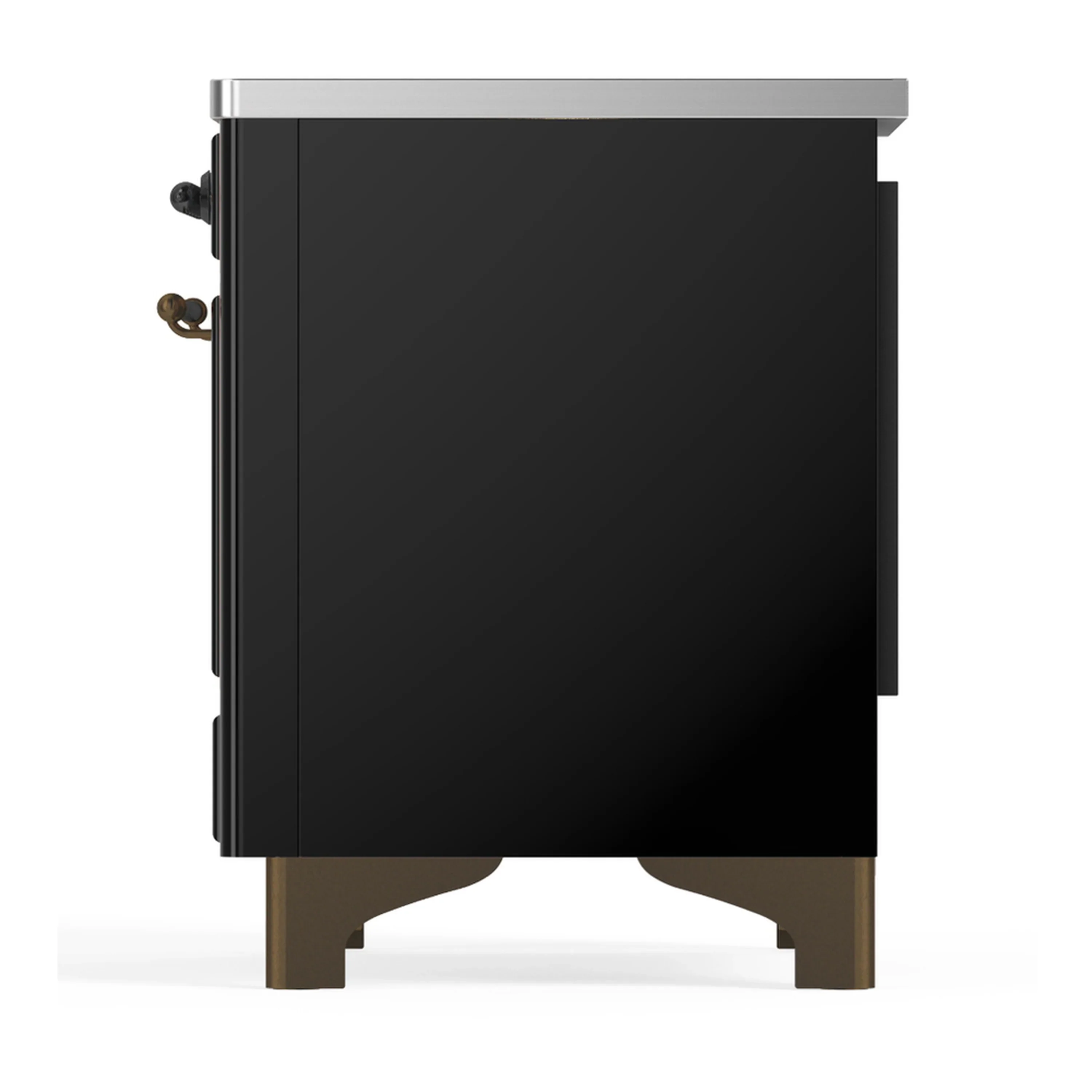 ILVE Majestic III 36-Inch Induction Range with 6 Induction Elements and Solid Door Electric Oven in Glossy Black with Burnished Trim (UMIB36QNR3BKB) - Image 7