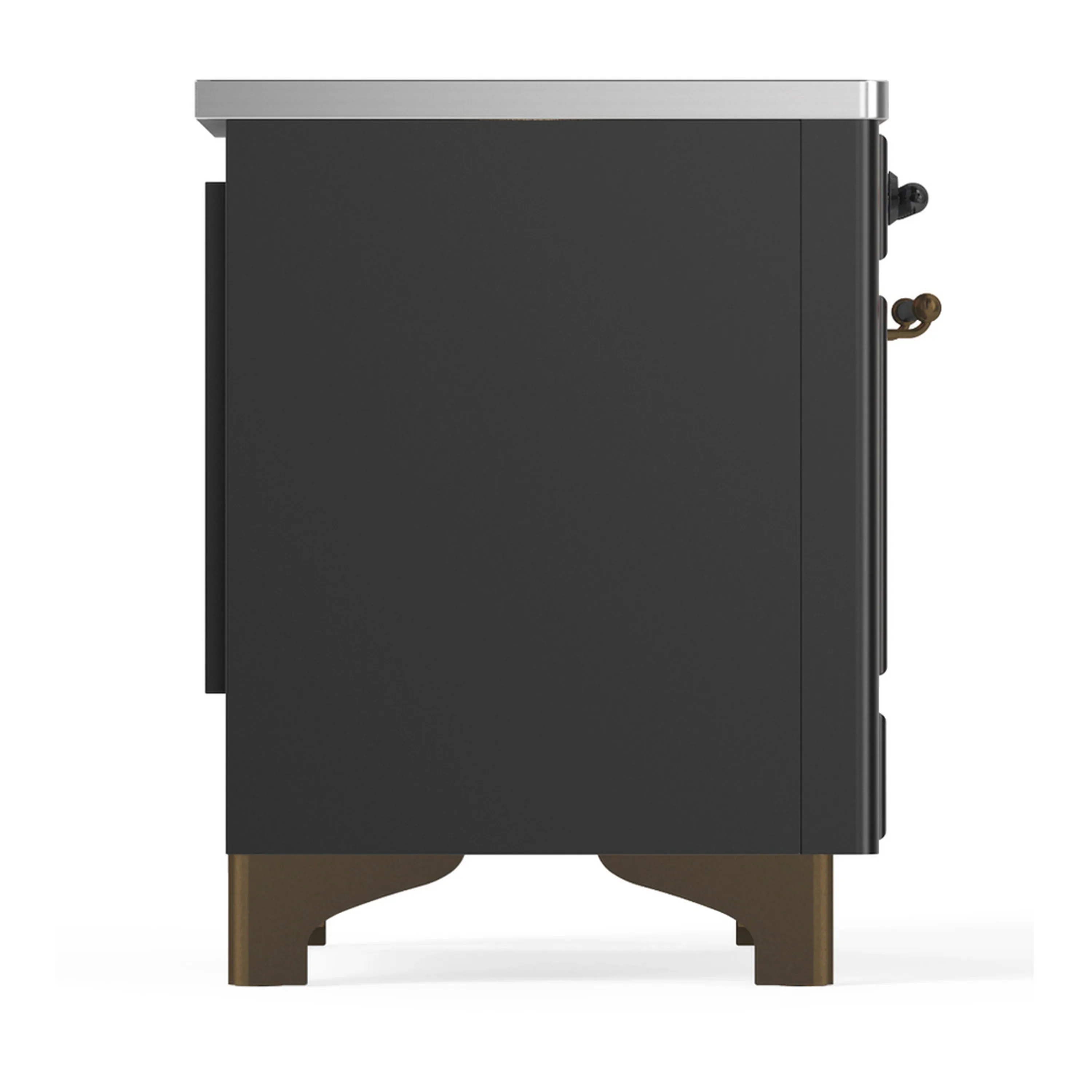 ILVE Majestic III 36-Inch Induction Range with 6 Induction Elements and Triple Glass Door Electric Oven in Matte Graphite with Burnished Trim (UMIB36NR3MGB) - Image 6