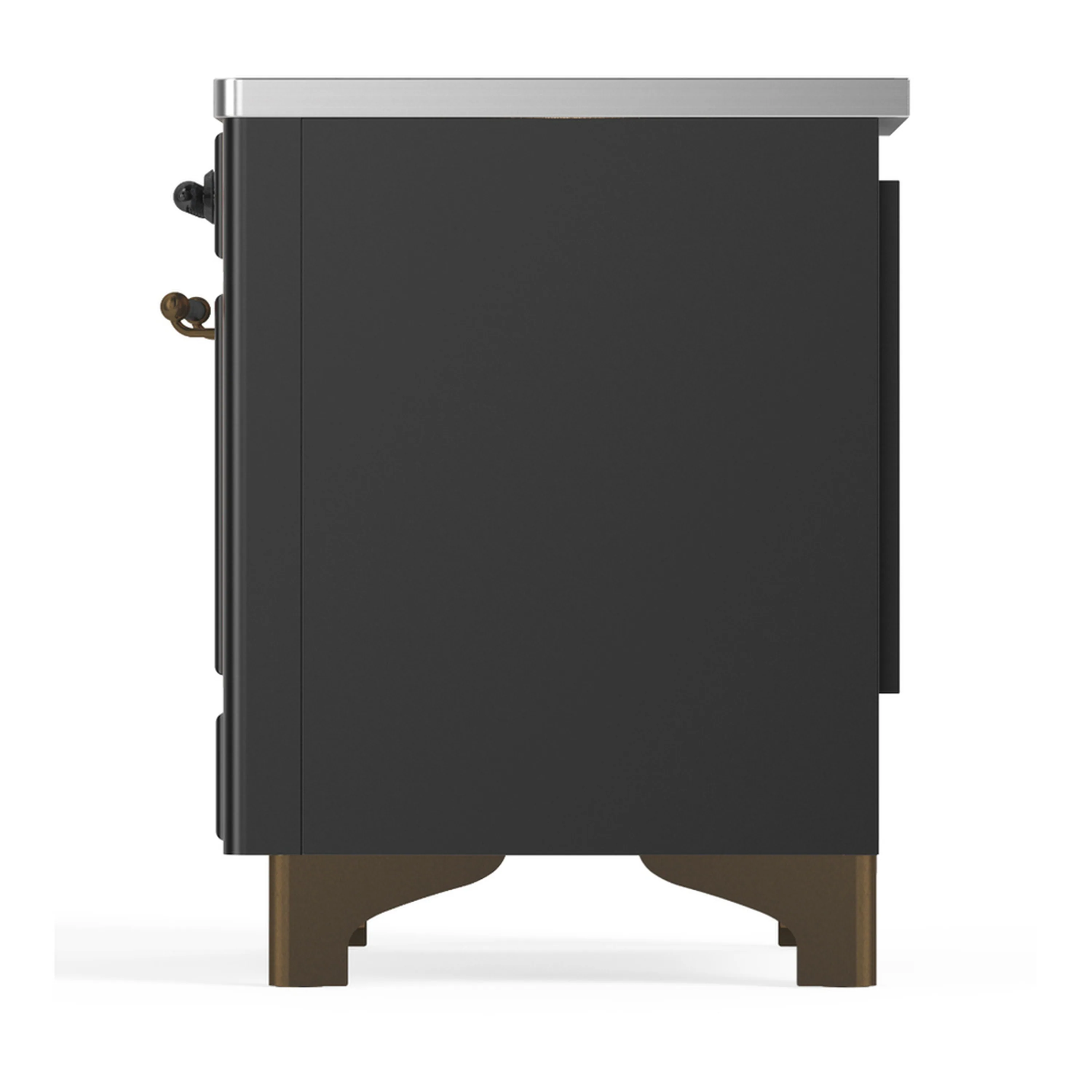 ILVE Majestic III 36-Inch Induction Range with 6 Induction Elements and Triple Glass Door Electric Oven in Matte Graphite with Burnished Trim (UMIB36NR3MGB) - Image 7