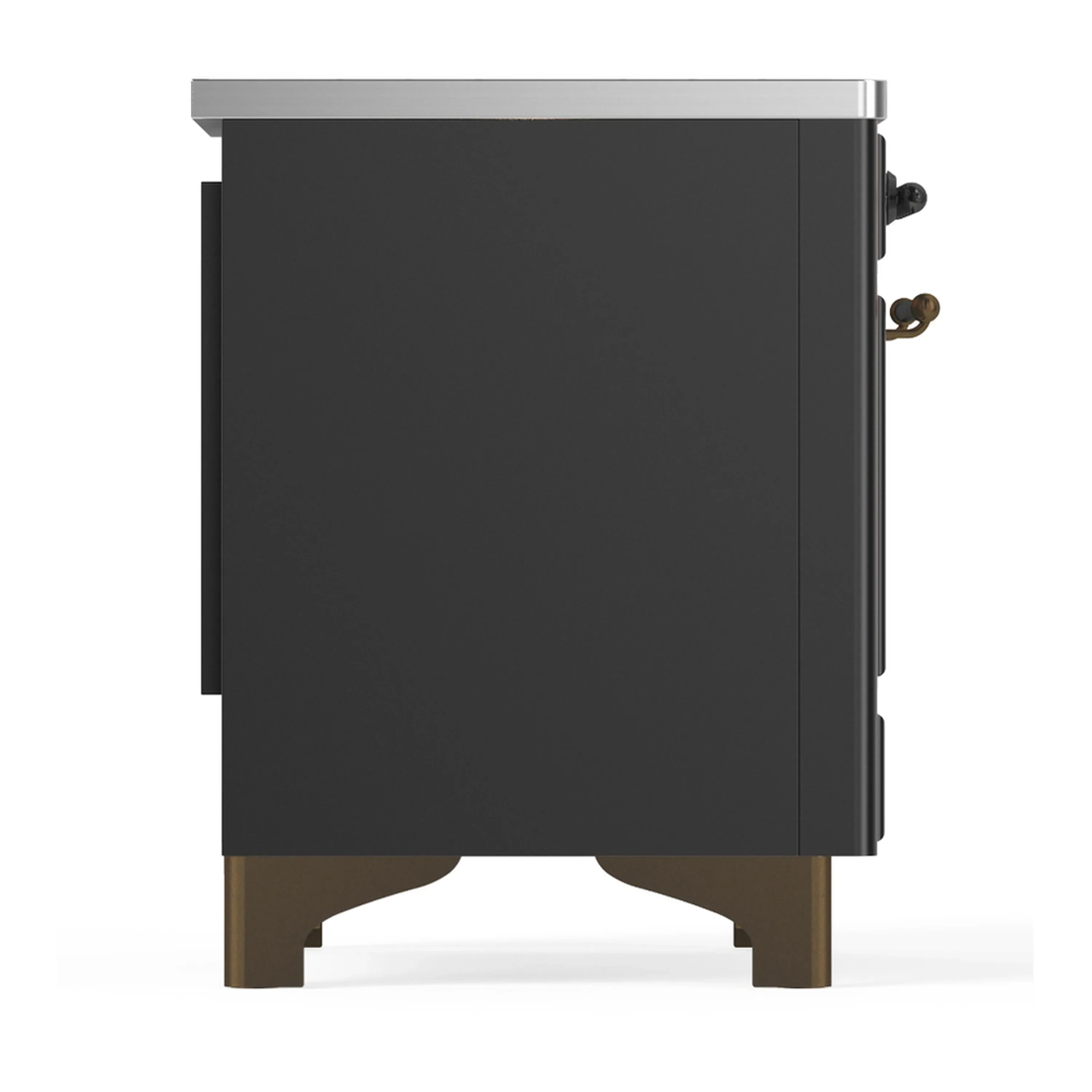 ILVE Majestic III 36-Inch Induction Range with 6 Induction Elements and Solid Door Electric Oven in Matte Graphite with Burnished Trim (UMIB36QNR3MGB) - Image 6