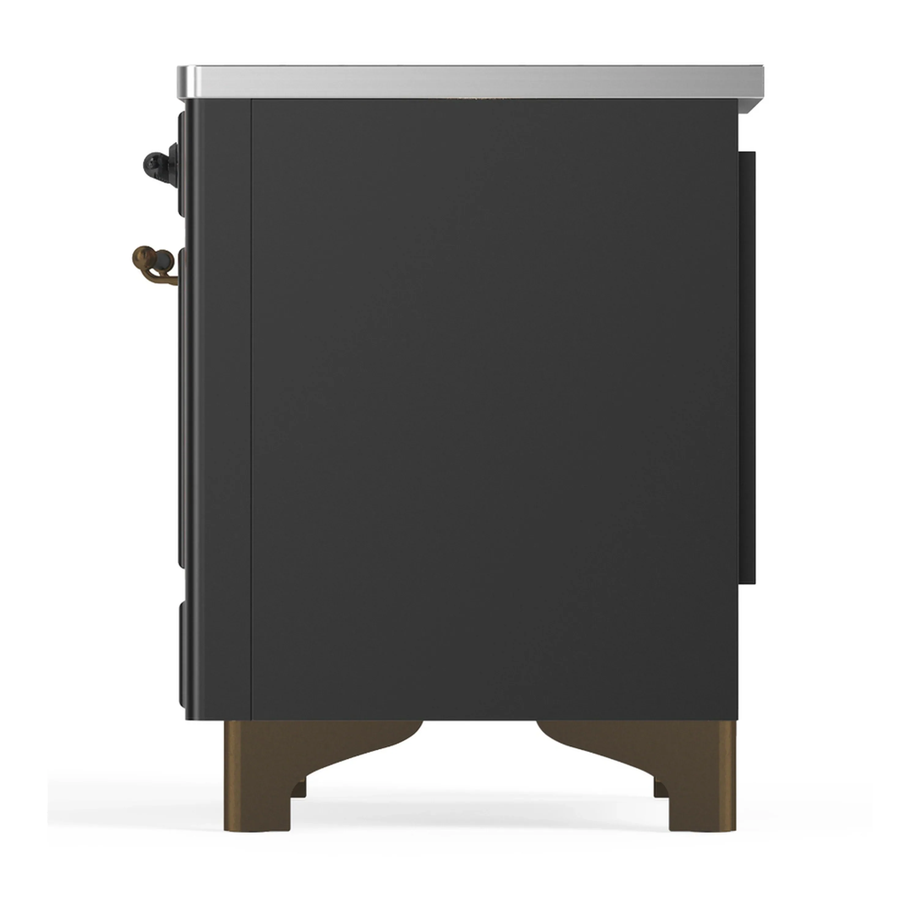 ILVE Majestic III 36-Inch Induction Range with 6 Induction Elements and Solid Door Electric Oven in Matte Graphite with Burnished Trim (UMIB36QNR3MGB) - Image 7