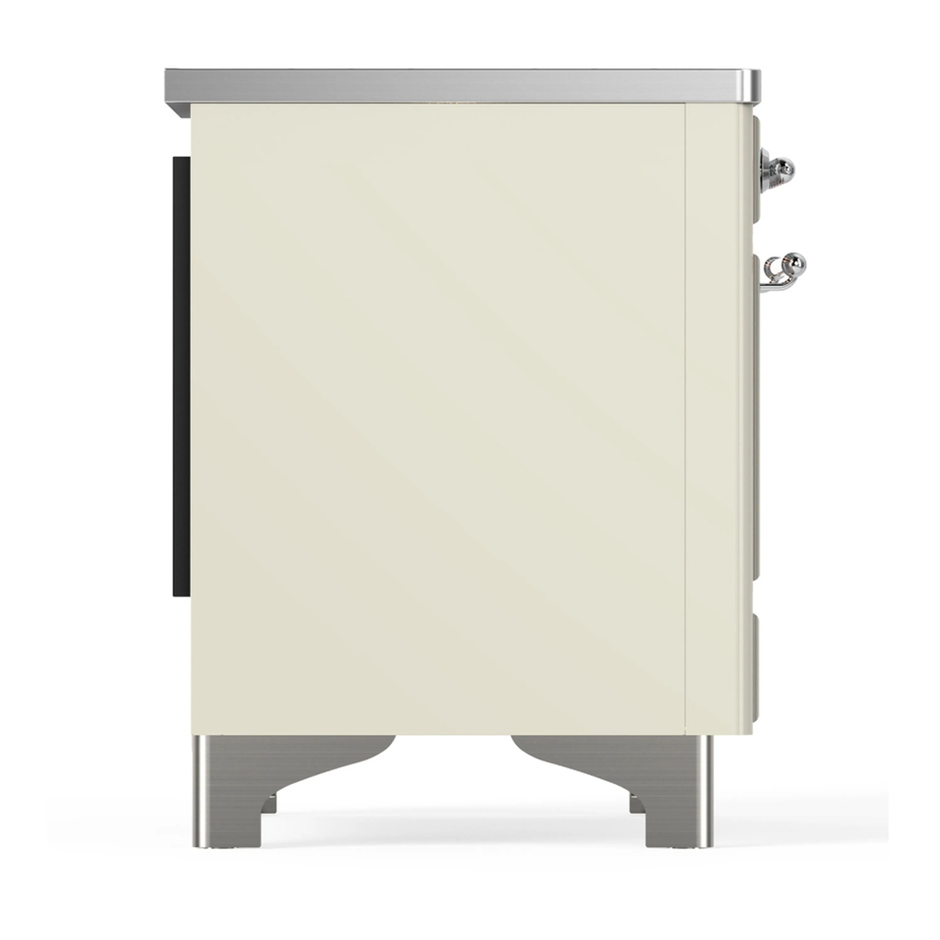 ILVE Majestic III 36-Inch Induction Range with 6 Induction Elements and Triple Glass Door Electric Oven in Antique White with Chrome Trim (UMIB36NR3AWC) - Image 6