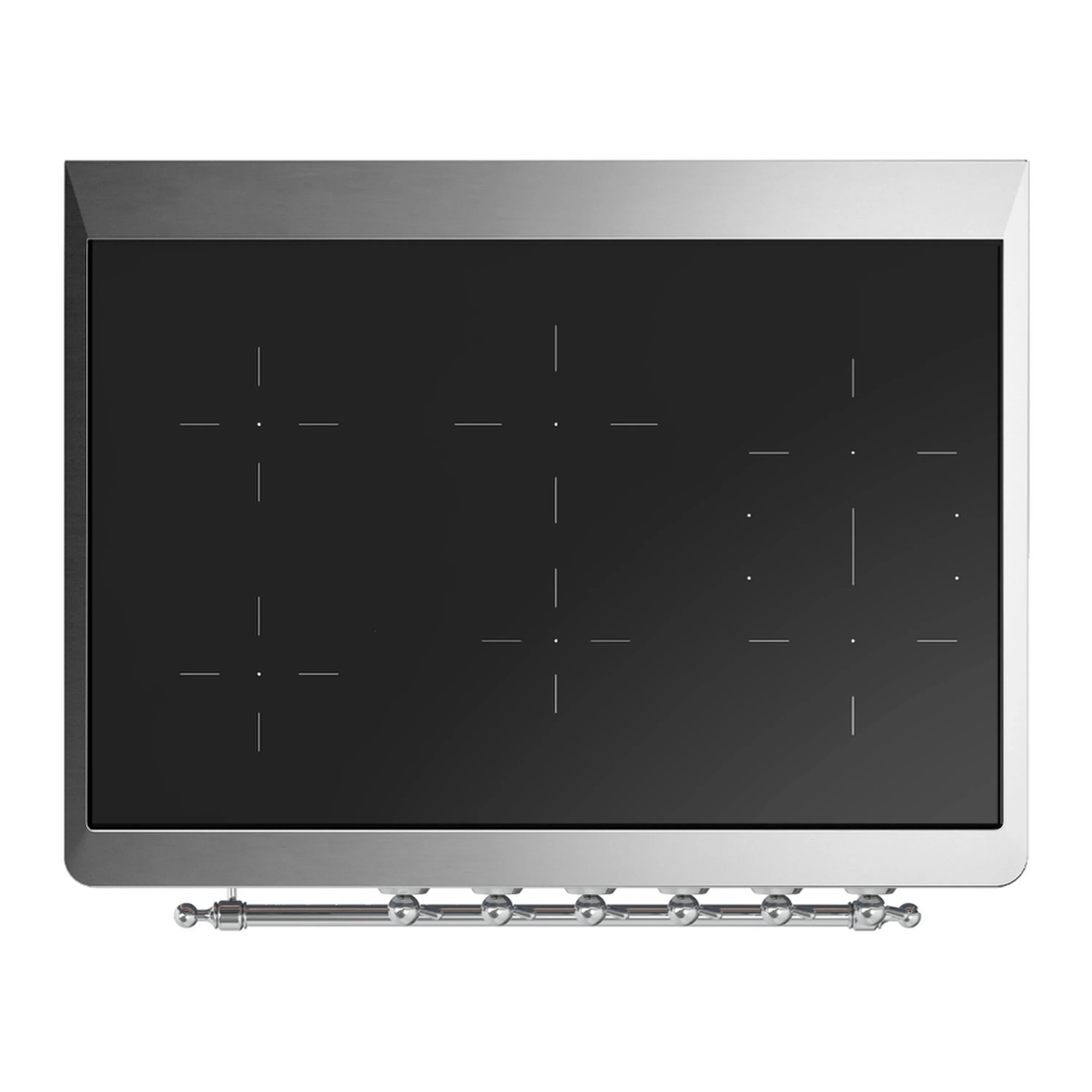 ILVE Majestic III 36-Inch Induction Range with 6 Induction Elements and Solid Door Electric Oven in Antique White with Chrome Trim (UMIB36QNR3AWC) - Image 2