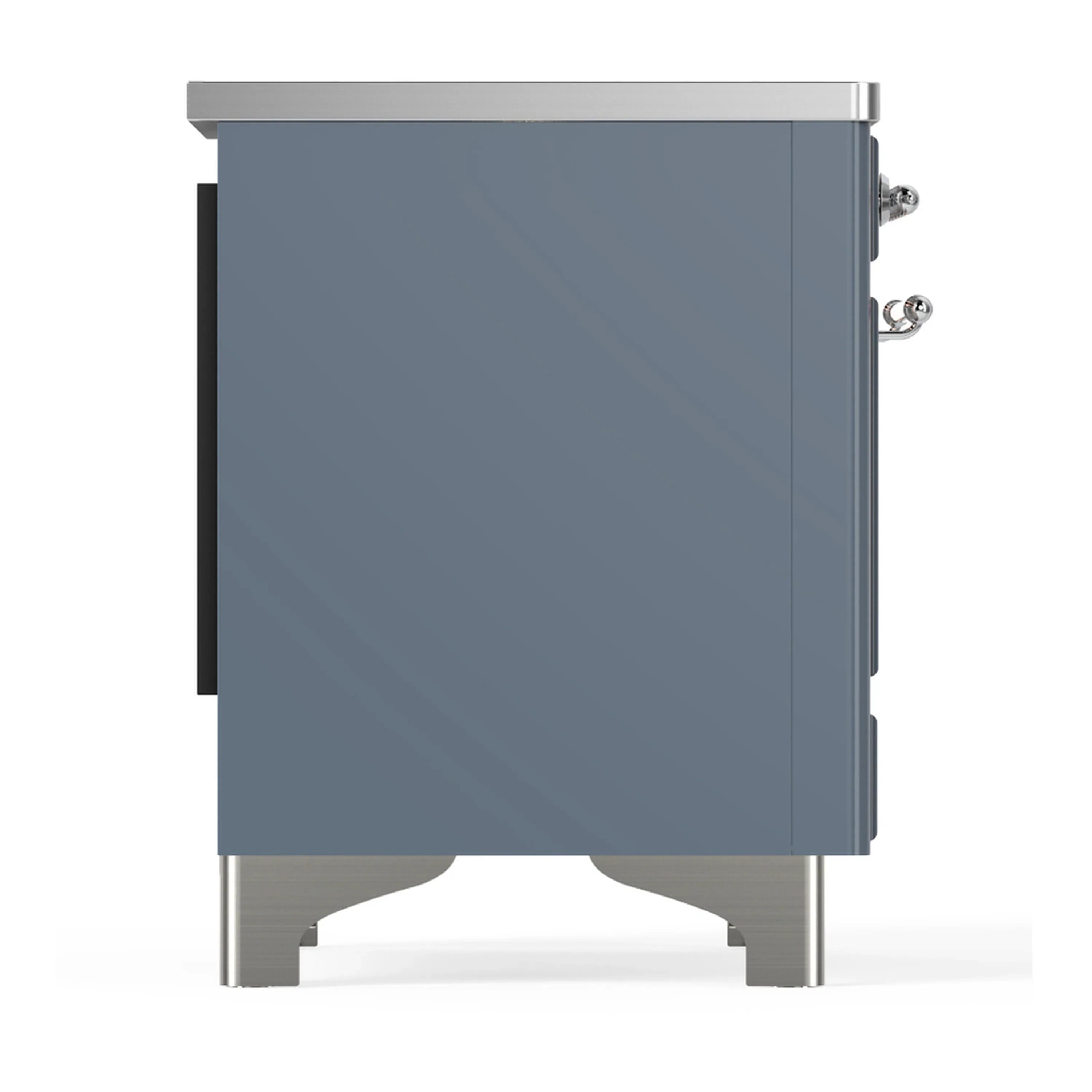 ILVE Majestic III 36-Inch Induction Range with 6 Induction Elements and Triple Glass Door Electric Oven in Blue Grey with Chrome Trim (UMIB36NR3BGC) - Image 6