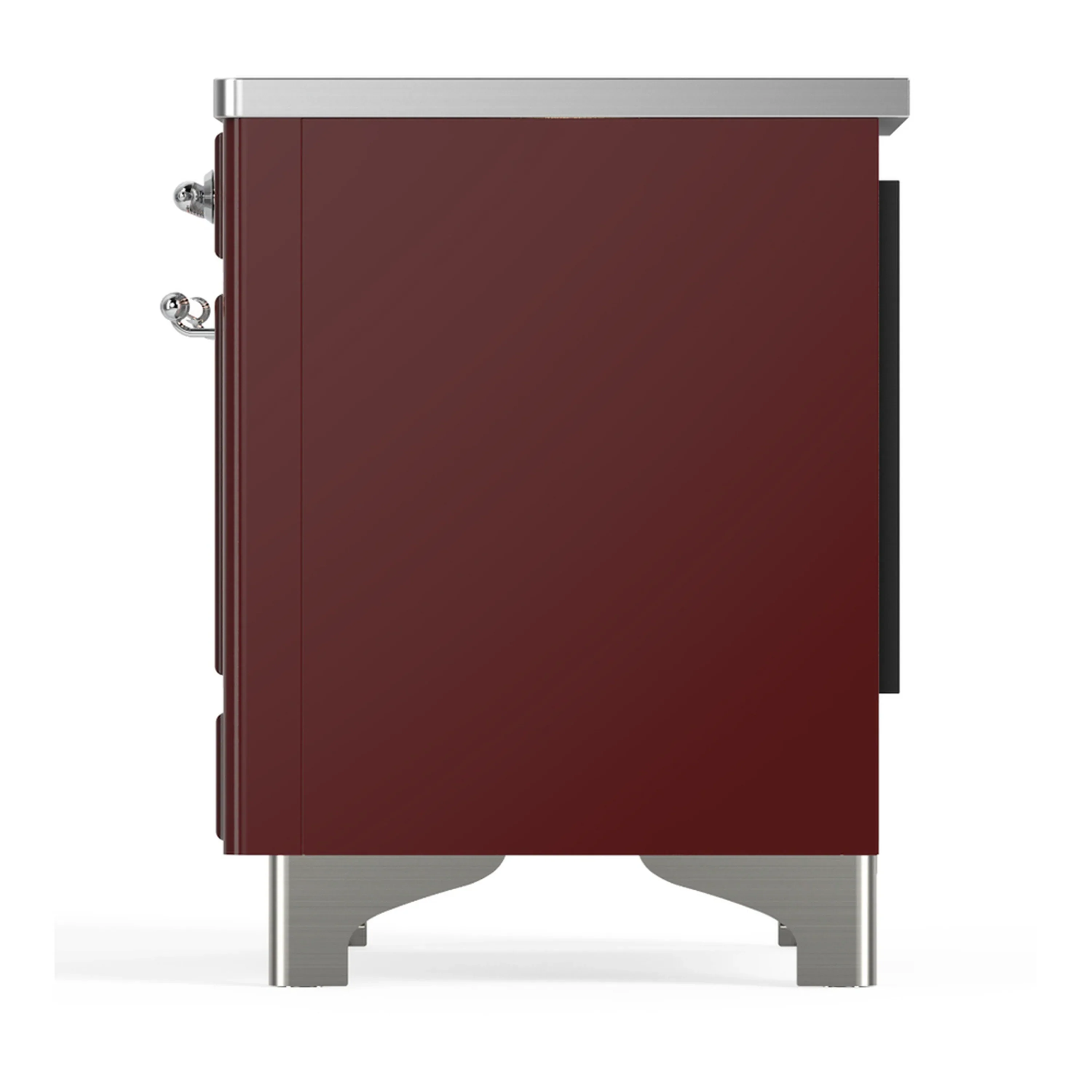 ILVE Majestic III 36-Inch Induction Range with 6 Induction Elements and Triple Glass Door Electric Oven in Burgundy with Chrome Trim (UMIB36NR3BUC) - Image 7