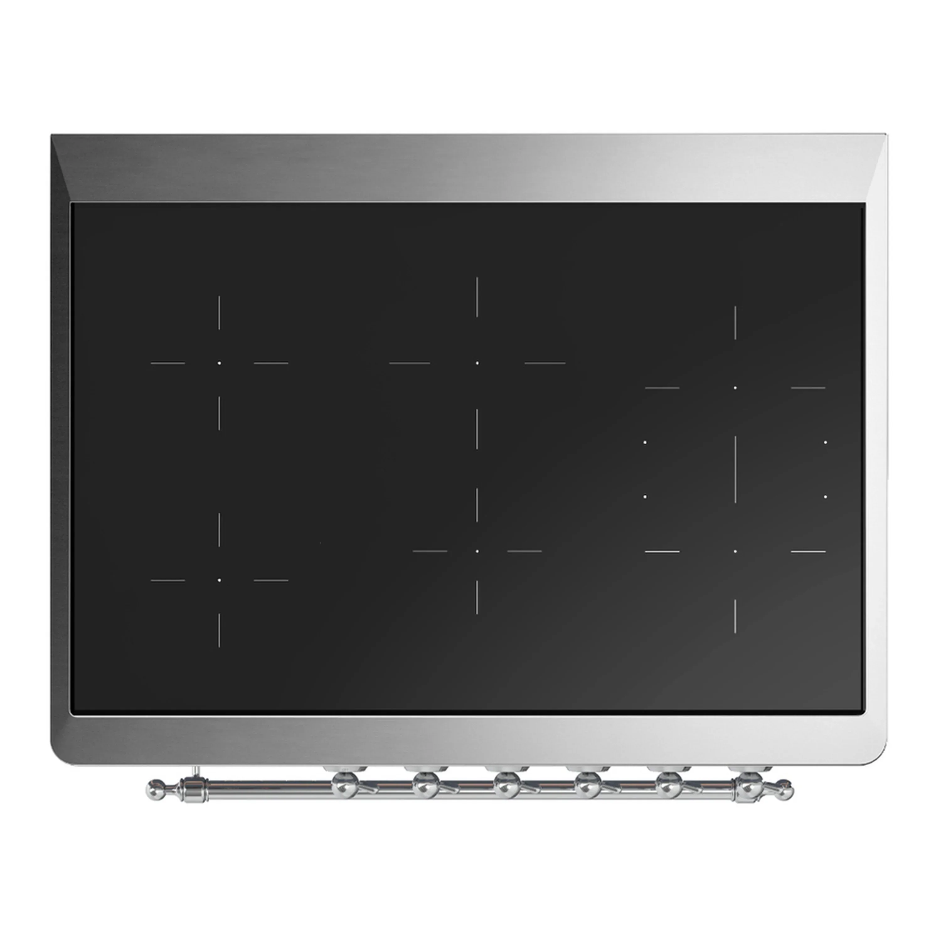 ILVE Majestic III 36-Inch Induction Range with 6 Induction Elements and Triple Glass Door Electric Oven in Emerald Green with Chrome Trim (UMIB36NR3EGC) - Image 2