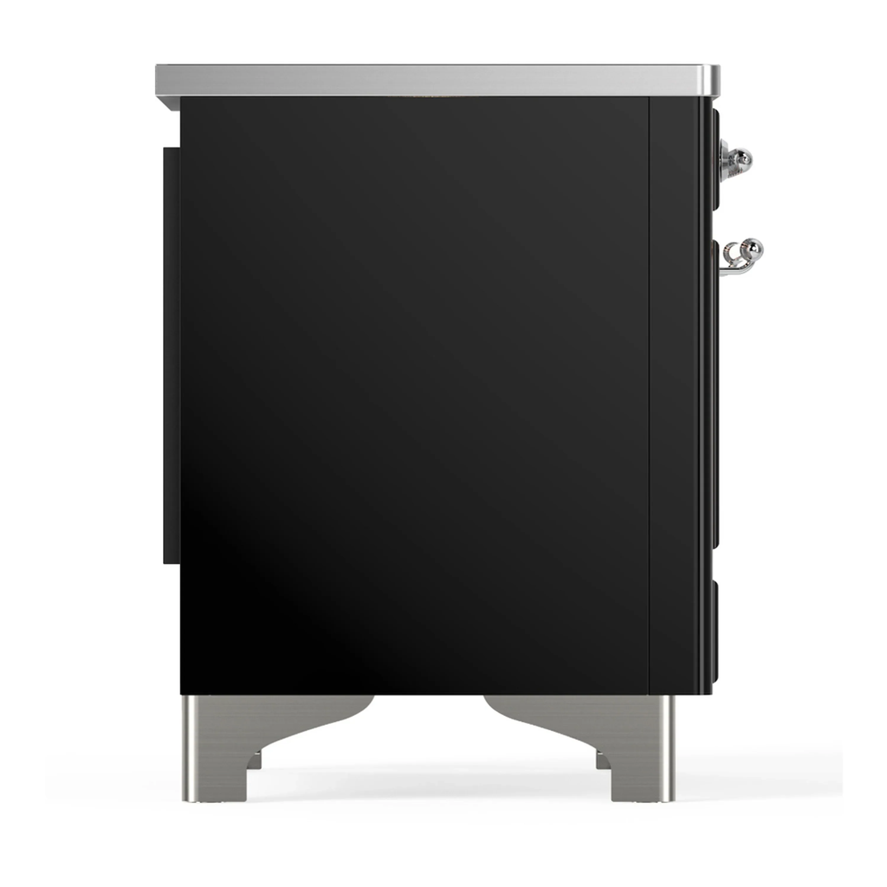 ILVE Majestic III 36-Inch Induction Range with 6 Induction Elements and Triple Glass Door Electric Oven in Glossy Black with Chrome Trim (UMIB36NR3BKC) - Image 6