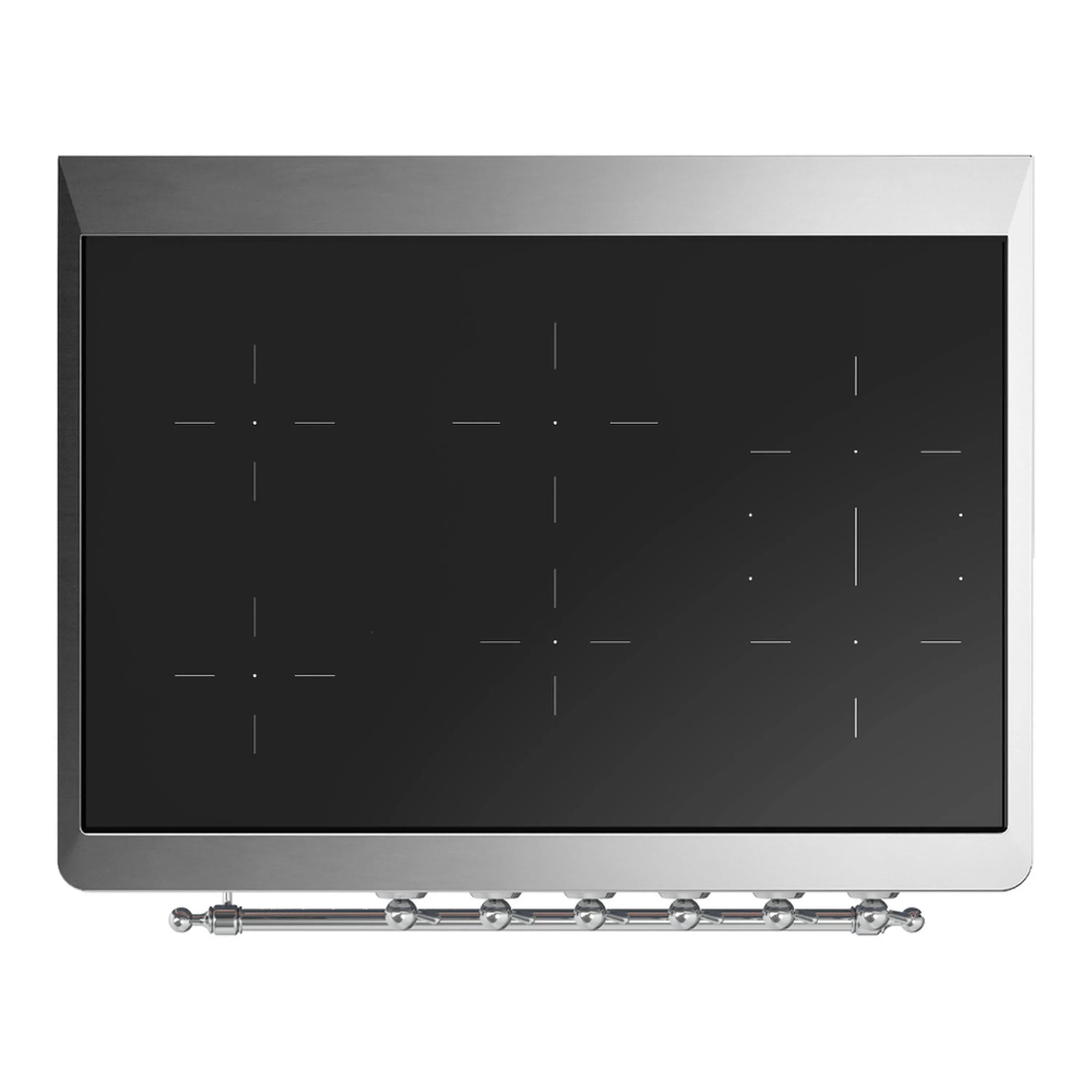 ILVE Majestic III 36-Inch Induction Range with 6 Induction Elements and Solid Door Electric Oven in Matte Graphite with Chrome Trim (UMIB36QNR3MGC) - Image 2