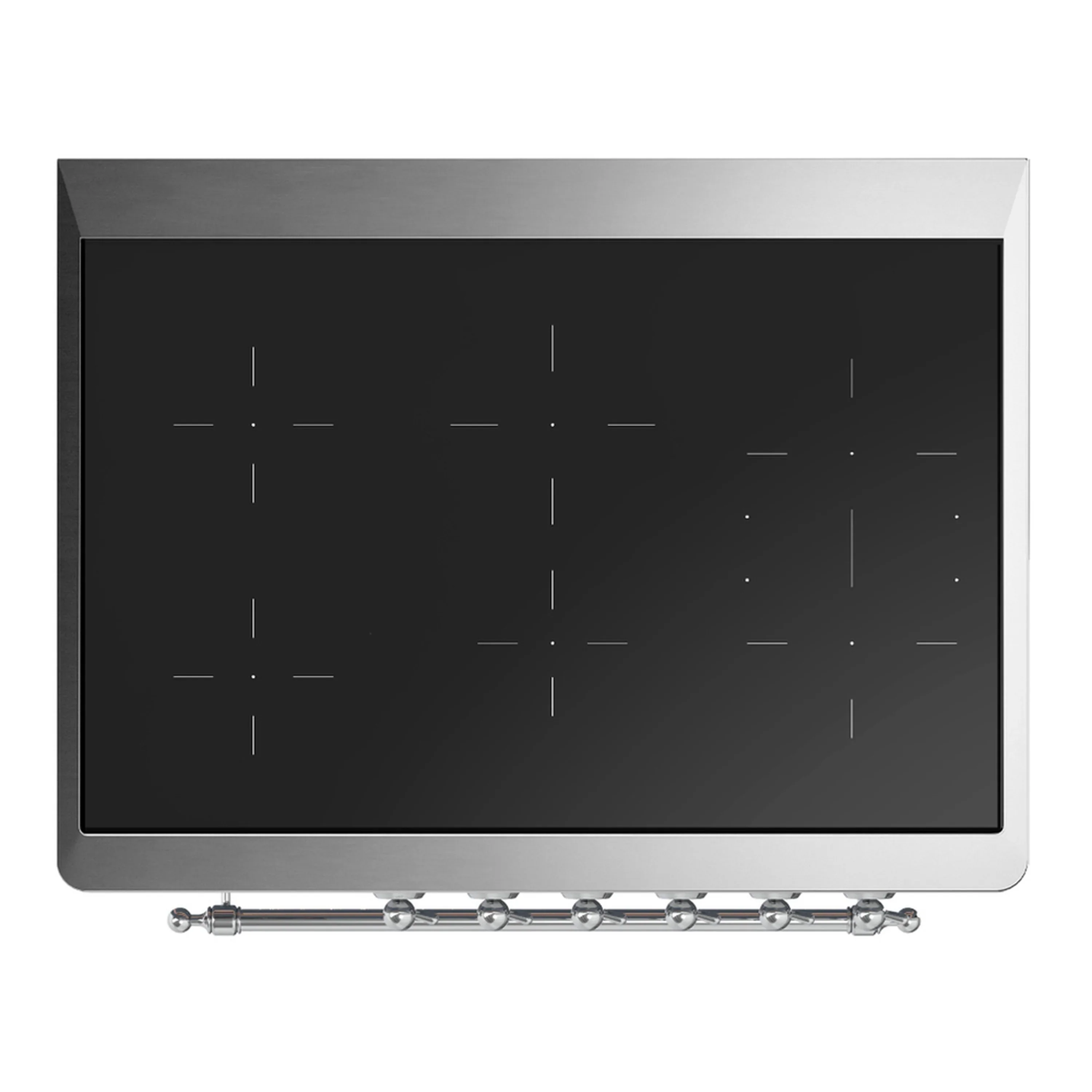 ILVE Majestic III 36-Inch Induction Range with 6 Induction Elements and Triple Glass Door Electric Oven in Mightnight Blue with Chrome Trim (UMIB36NR3MBC) - Image 2