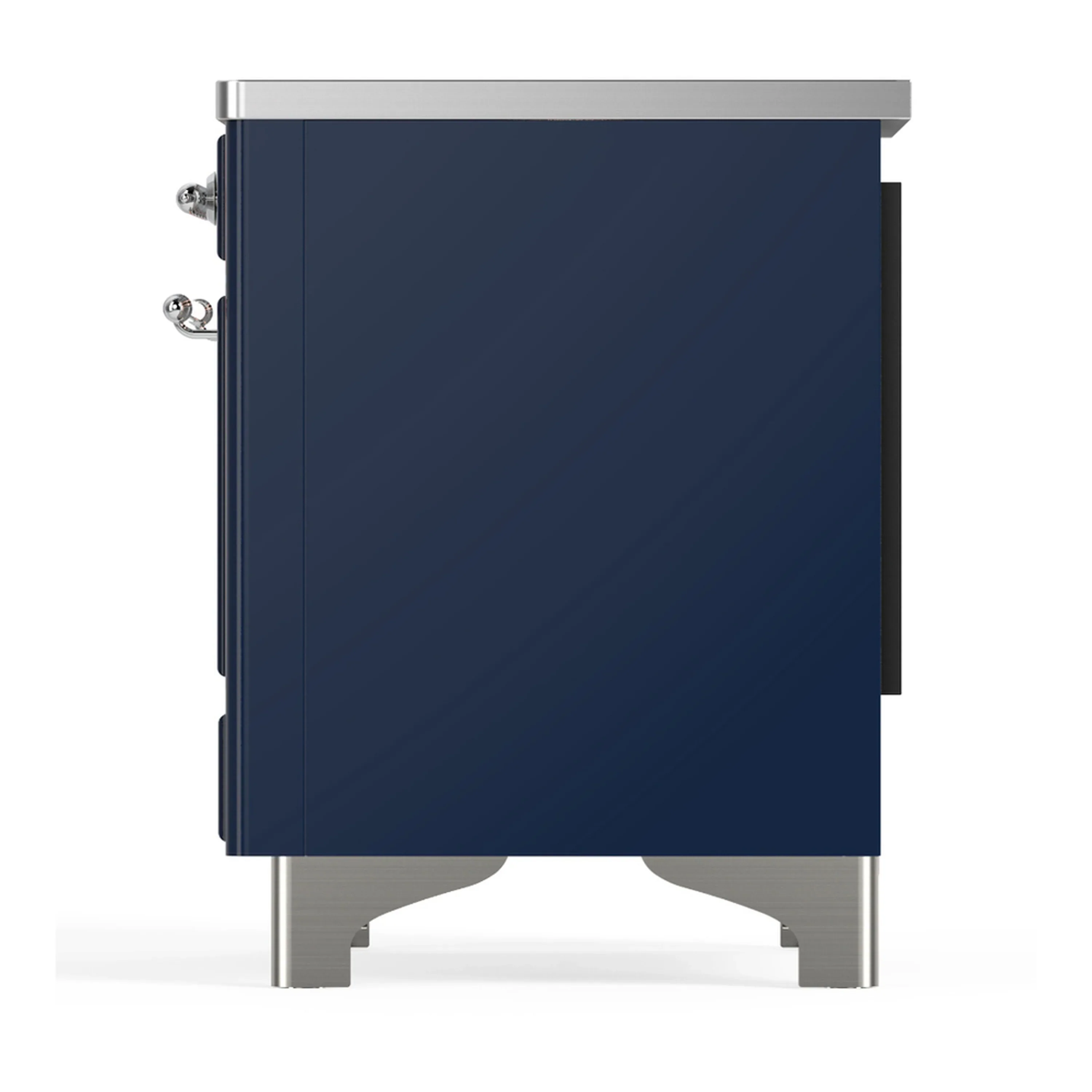 ILVE Majestic III 36-Inch Induction Range with 6 Induction Elements and Solid Door Electric Oven in Mightnight Blue with Chrome Trim (UMIB36QNR3MBC) - Image 7