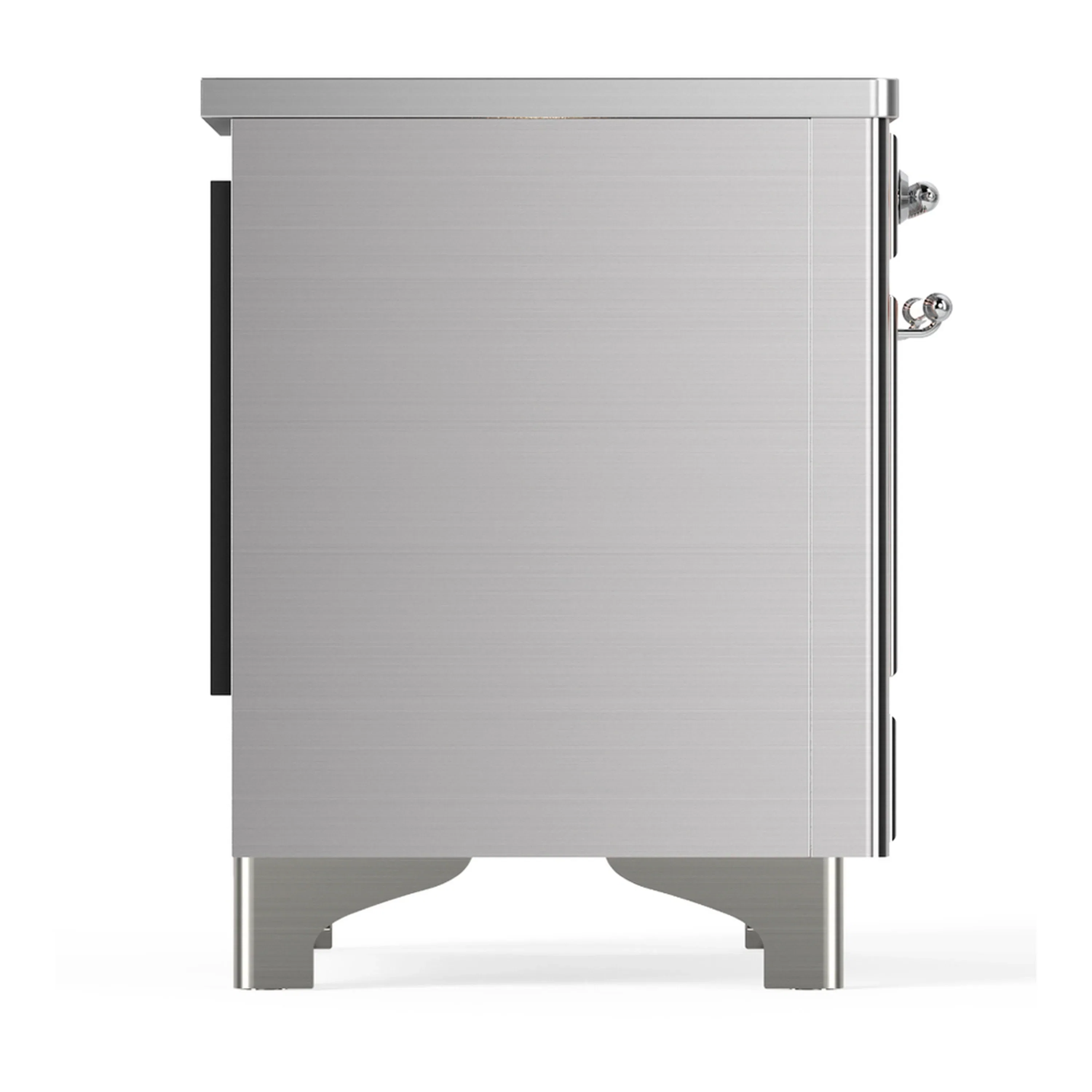 ILVE Majestic III 36-Inch Induction Range with 6 Induction Elements and Solid Door Electric Oven in Stainless Steel with Chrome Trim (UMIB36QNR3SSC) - Image 6