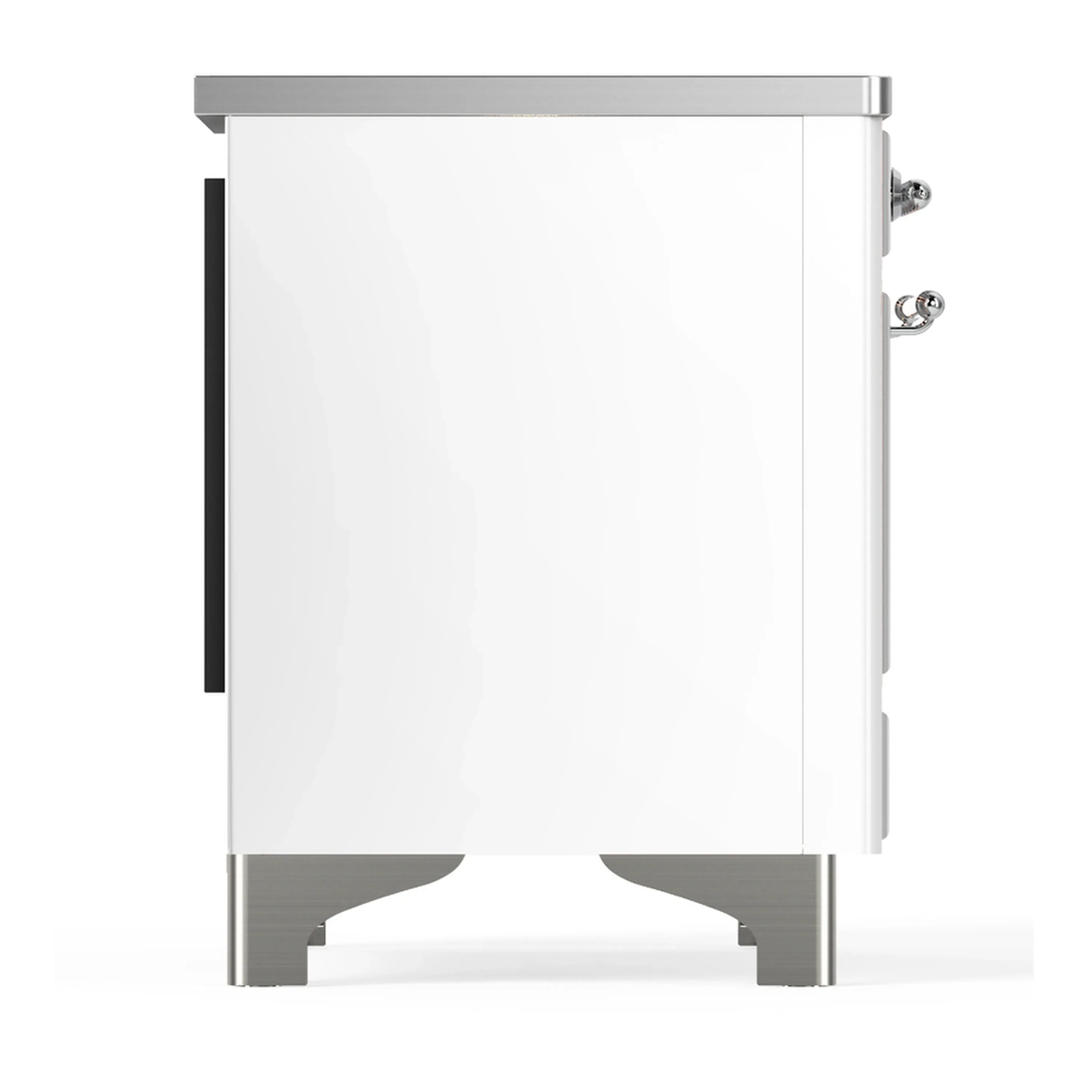 ILVE Majestic III 36-Inch Induction Range with 6 Induction Elements and Triple Glass Door Electric Oven in White with Chrome Trim (UMIB36NR3WHC) - Image 6