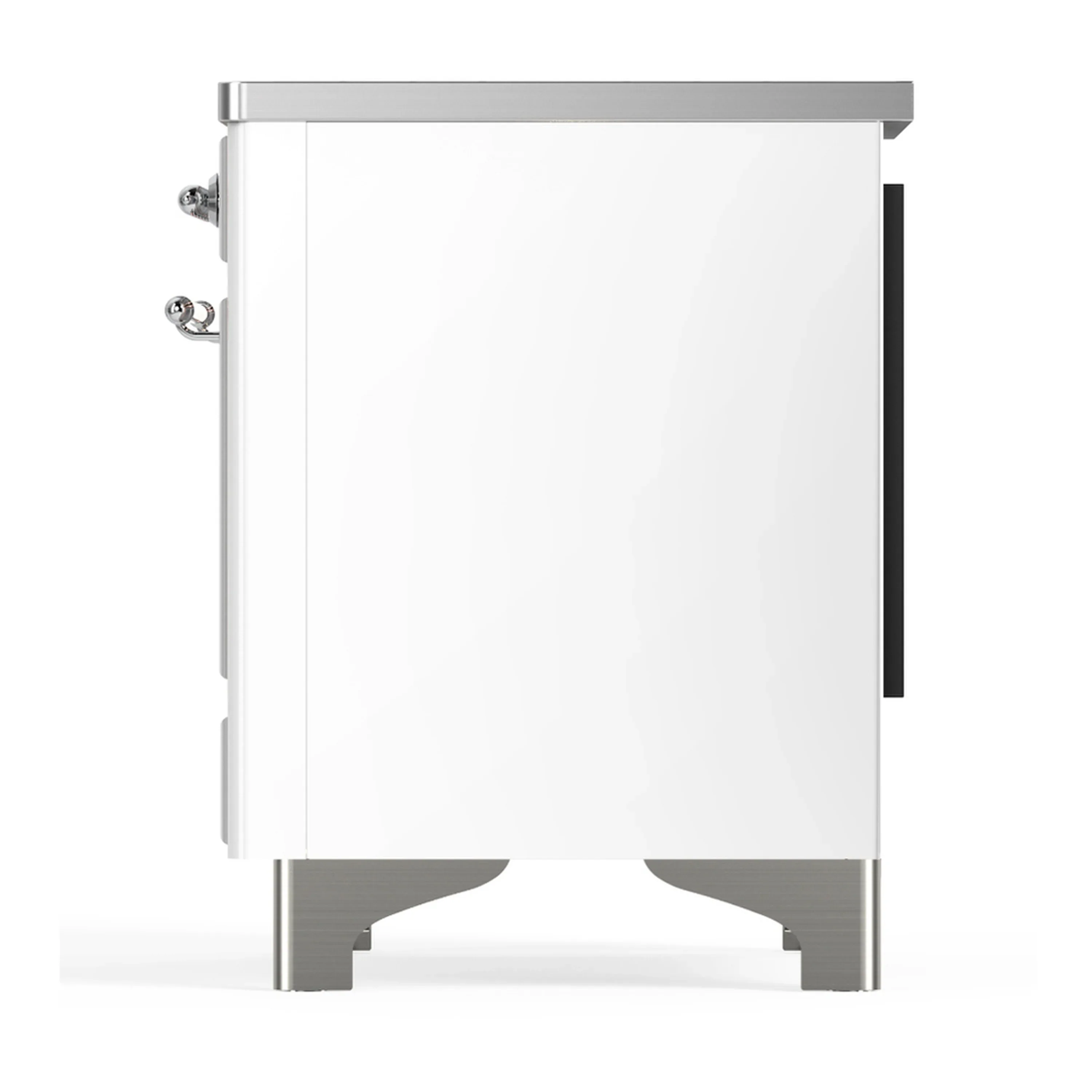 ILVE Majestic III 36-Inch Induction Range with 6 Induction Elements and Triple Glass Door Electric Oven in White with Chrome Trim (UMIB36NR3WHC) - Image 7