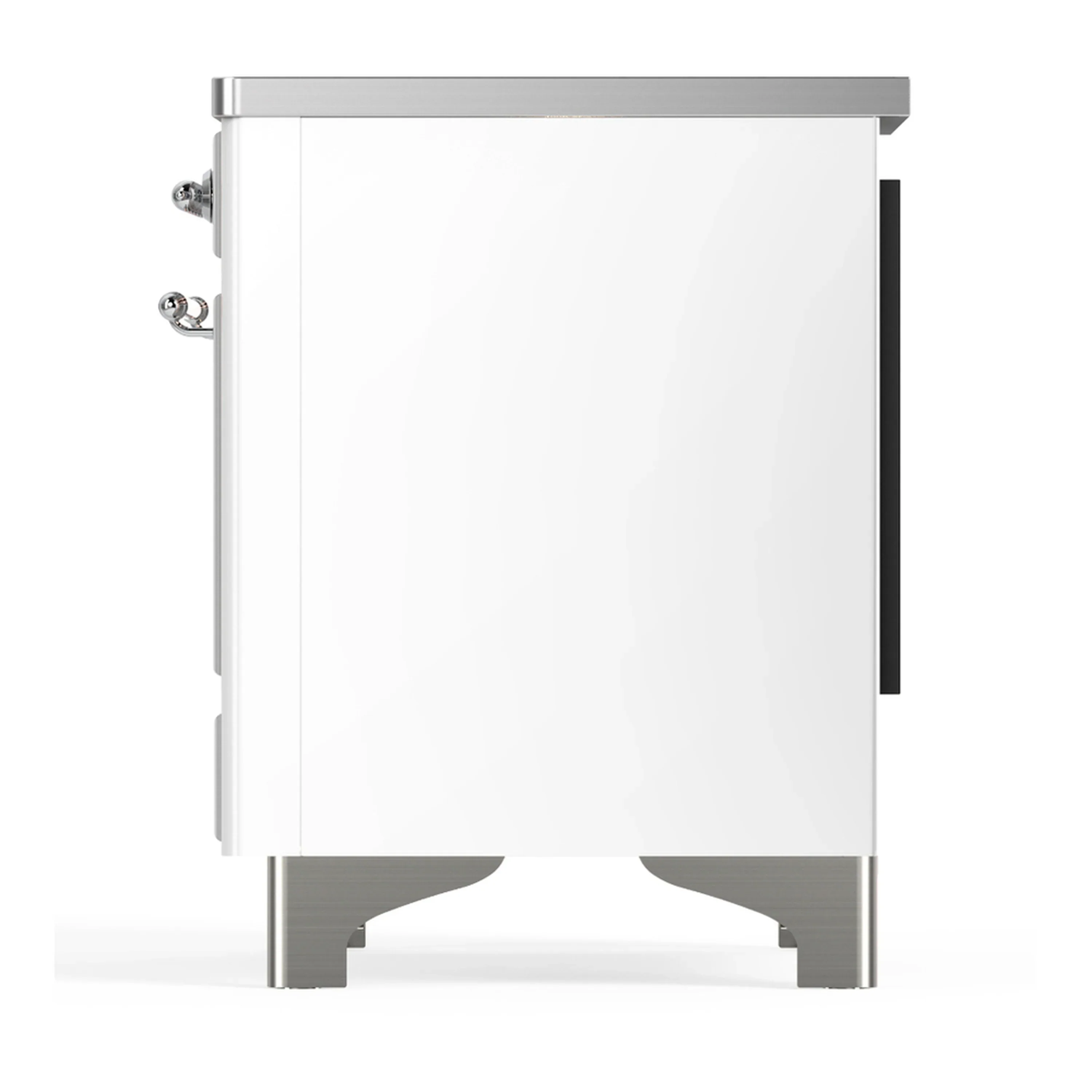 ILVE Majestic III 36-Inch Induction Range with 6 Induction Elements and Solid Door Electric Oven in White with Chrome Trim (UMIB36QNR3WHC) - Image 7