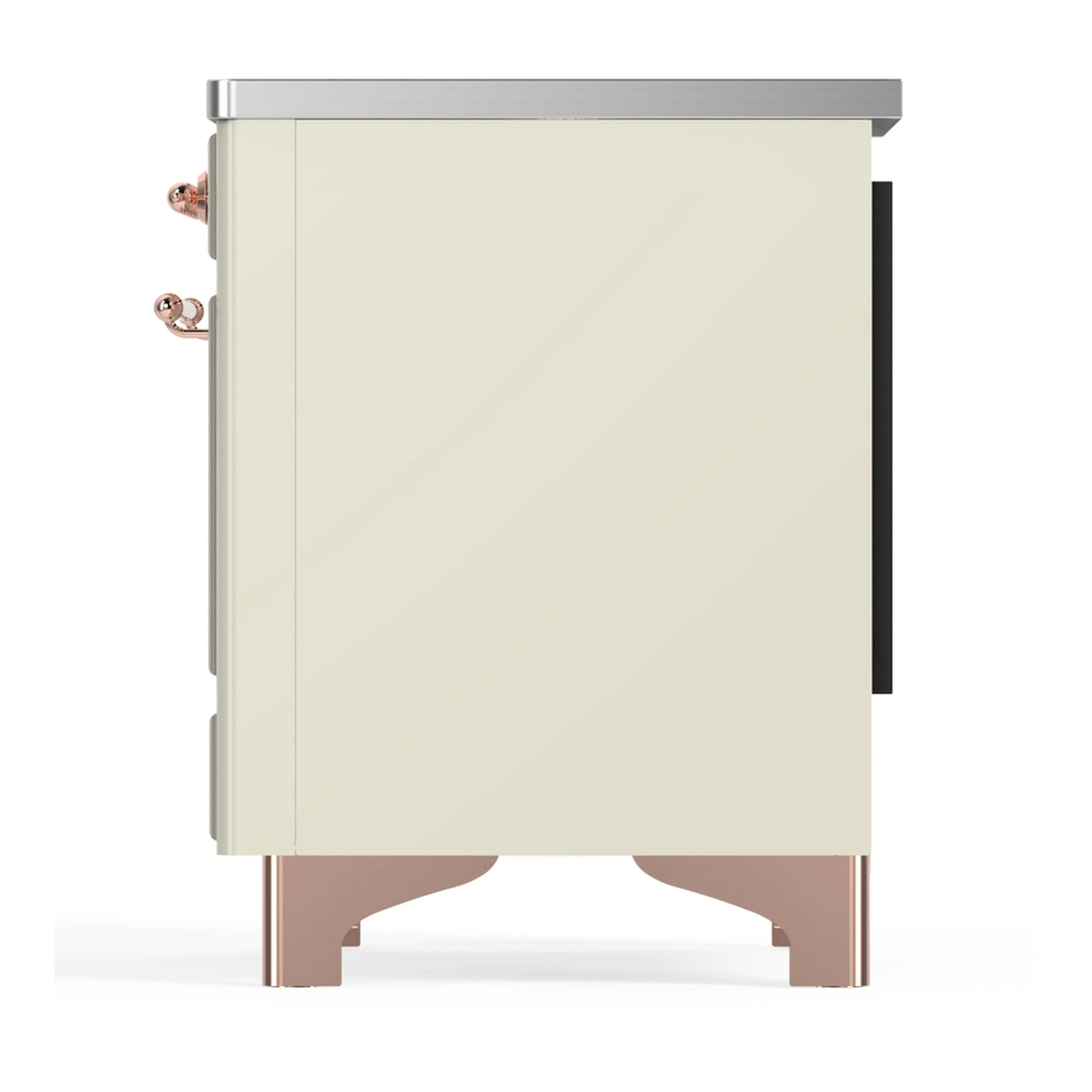 ILVE Majestic III 40-Inch Induction Range with 6 Induction Elements and Triple Glass Door Electric Oven in Antique White with Copper Trim (UMDIB40NR3AWP) - Image 9