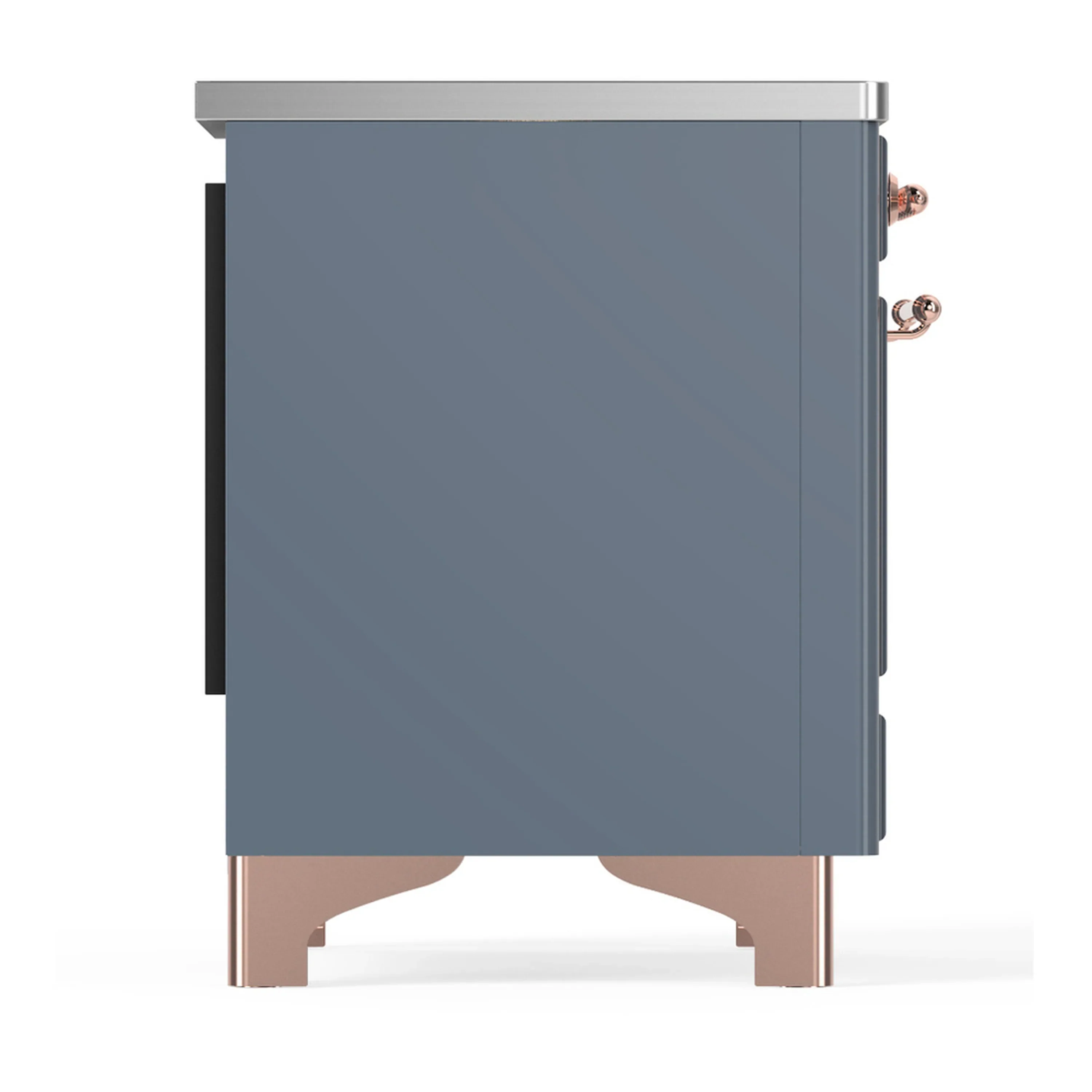 ILVE Majestic III 40-Inch Induction Range with 6 Induction Elements and Triple Glass Door Electric Oven in Blue Grey with Copper Trim (UMDIB40NR3BGP) - Image 8