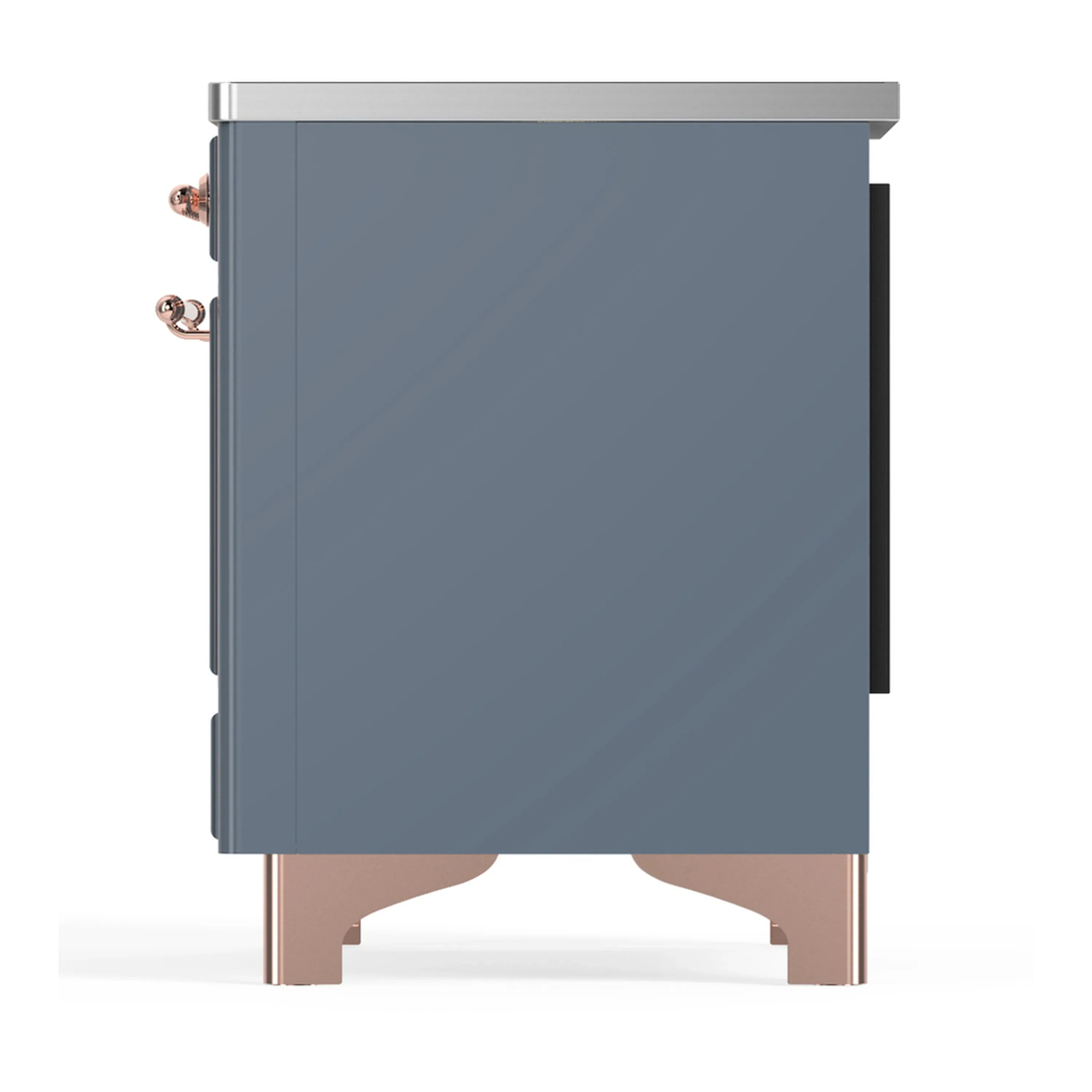 ILVE Majestic III 40-Inch Induction Range with 6 Induction Elements and Triple Glass Door Electric Oven in Blue Grey with Copper Trim (UMDIB40NR3BGP) - Image 9
