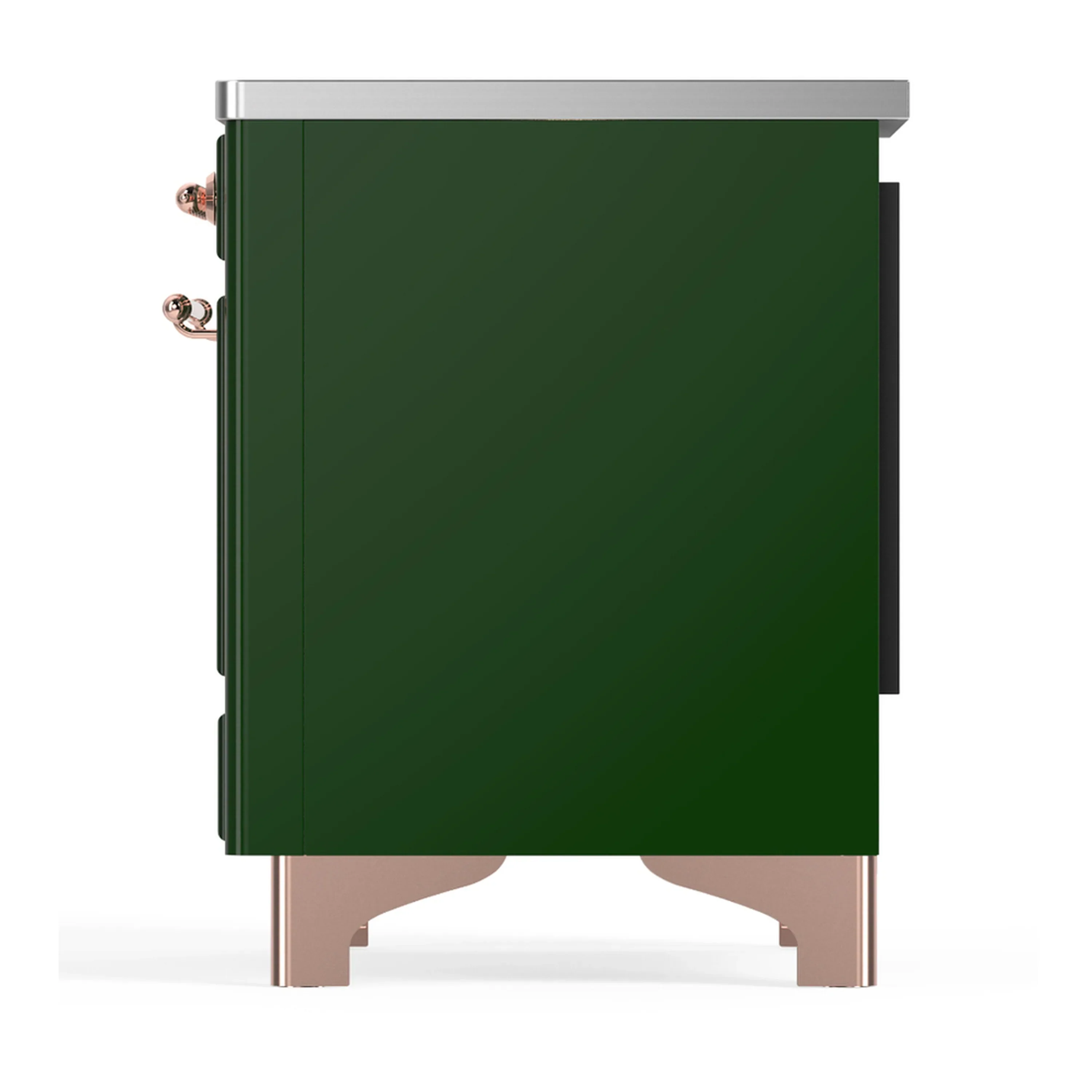 ILVE Majestic III 40-Inch Induction Range with 6 Induction Elements and Triple Glass Door Electric Oven in Emerald Green with Copper Trim (UMDIB40NR3EGP) - Image 9