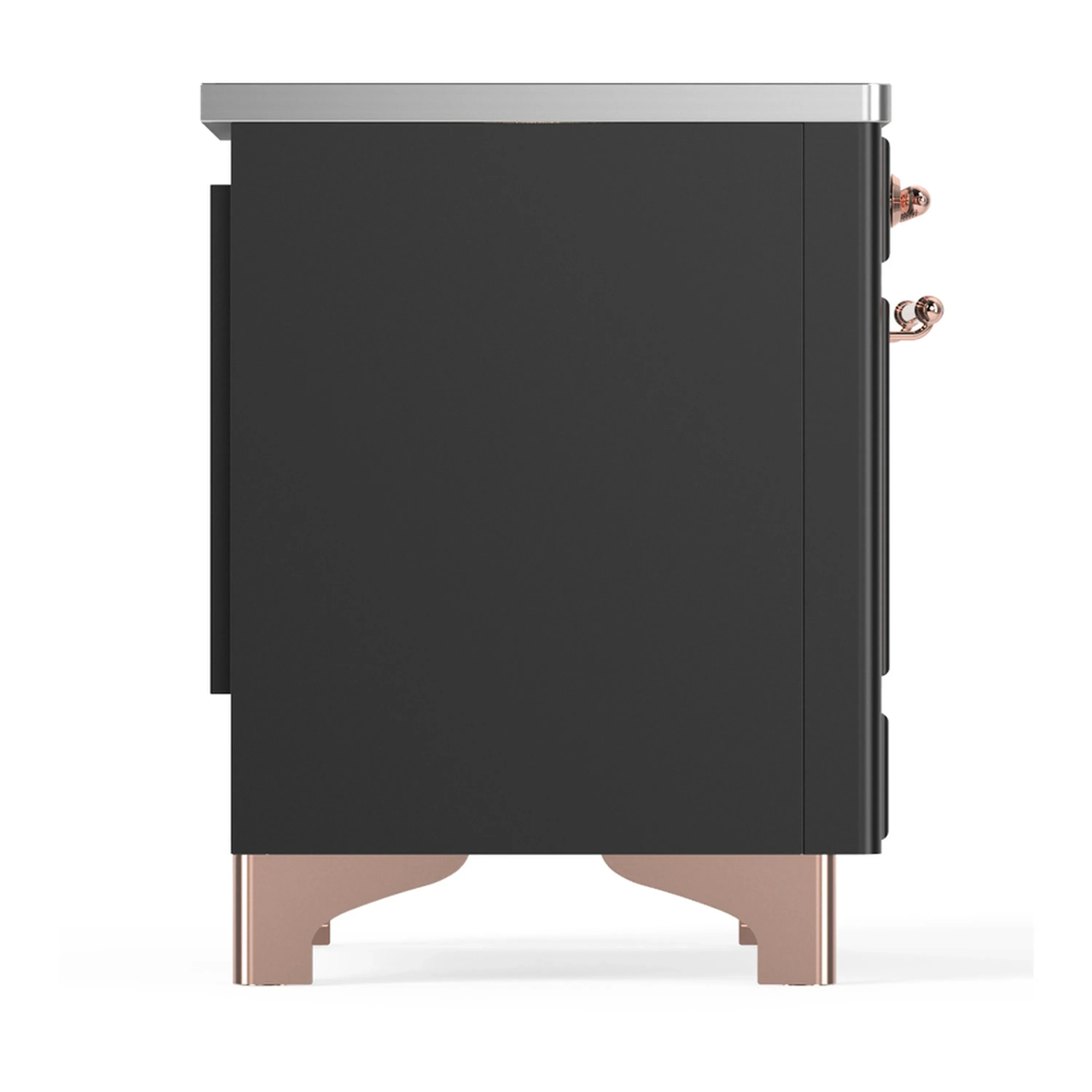 ILVE Majestic III 40-Inch Induction Range with 6 Induction Elements and Triple Glass Door Electric Oven in Matte Graphite with Copper Trim (UMDIB40NR3MGP) - Image 8