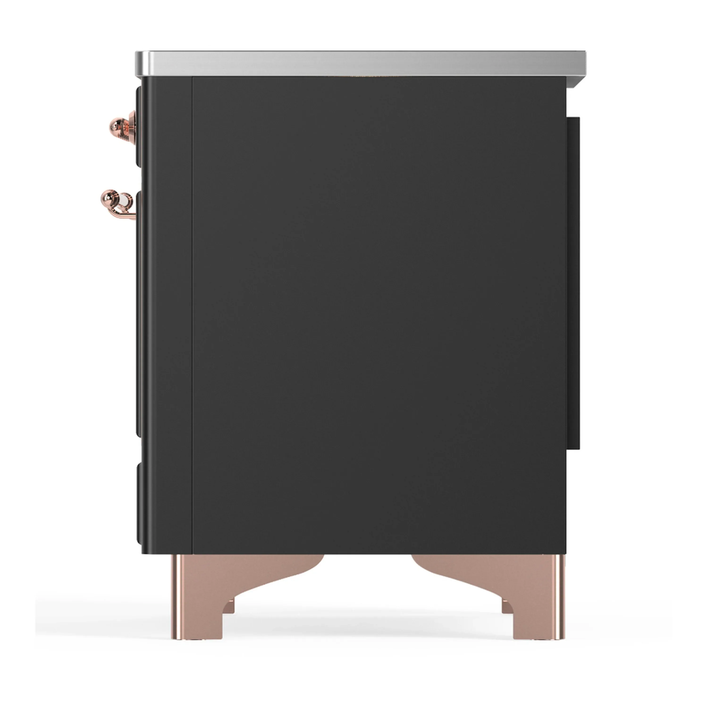 ILVE Majestic III 40-Inch Induction Range with 6 Induction Elements and Triple Glass Door Electric Oven in Matte Graphite with Copper Trim (UMDIB40NR3MGP) - Image 9