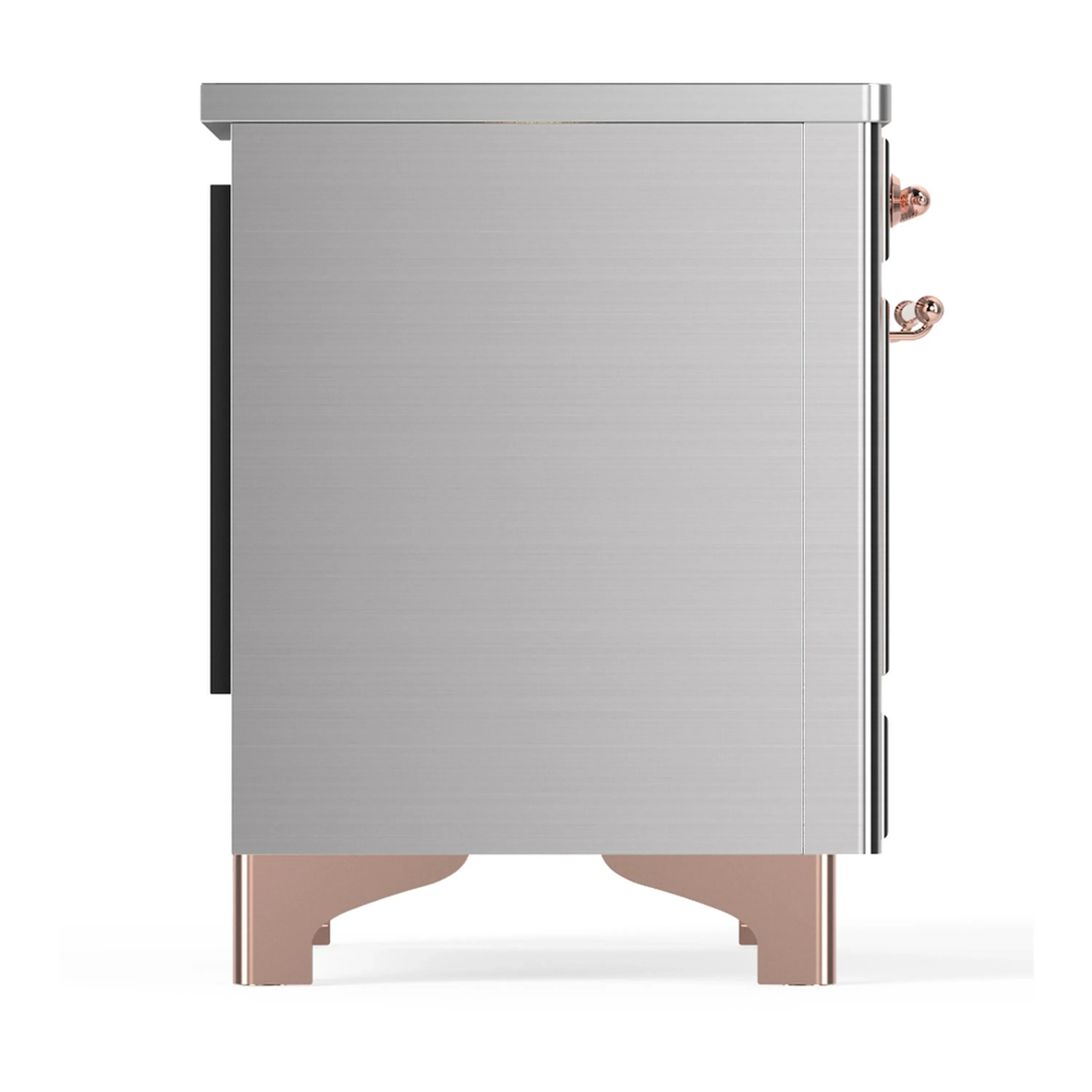 ILVE Majestic III 40-Inch Induction Range with 6 Induction Elements and Solid Door Electric Oven in Stainless Steel with Copper Trim (UMDIB40QNR3SSP) - Image 8