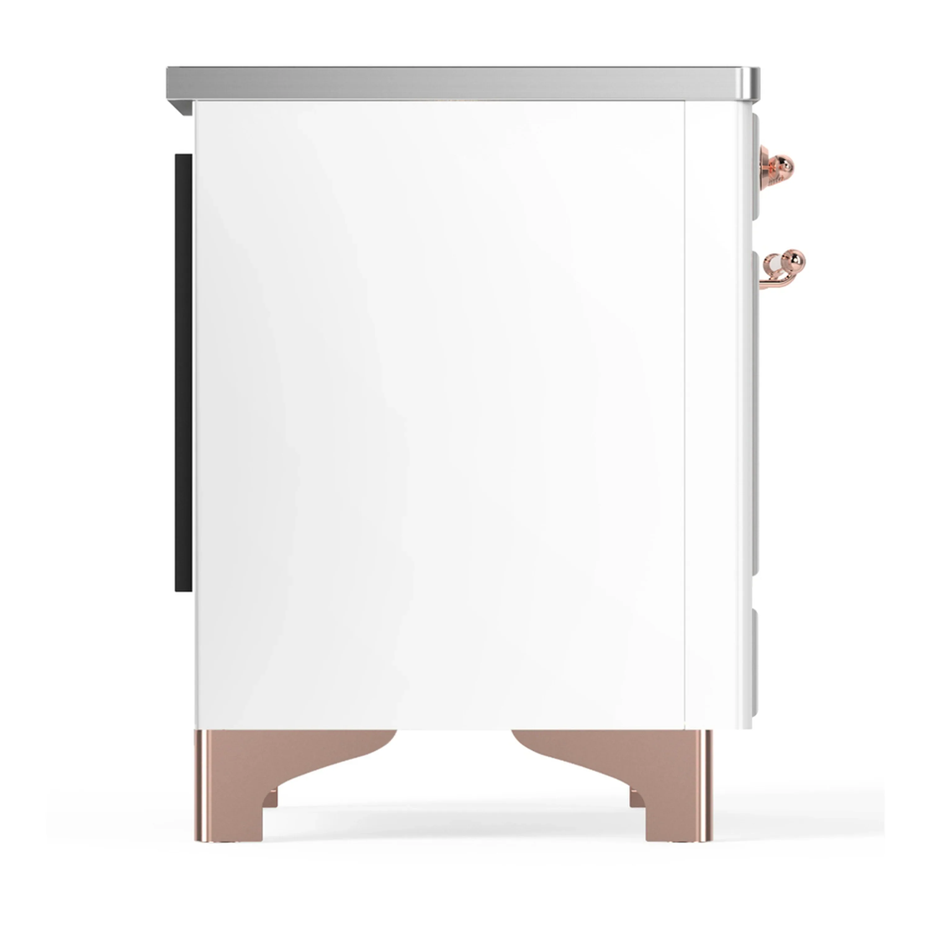 ILVE Majestic III 40-Inch Induction Range with 6 Induction Elements and Triple Glass Door Electric Oven in White with Copper Trim (UMDIB40NR3WHP) - Image 8