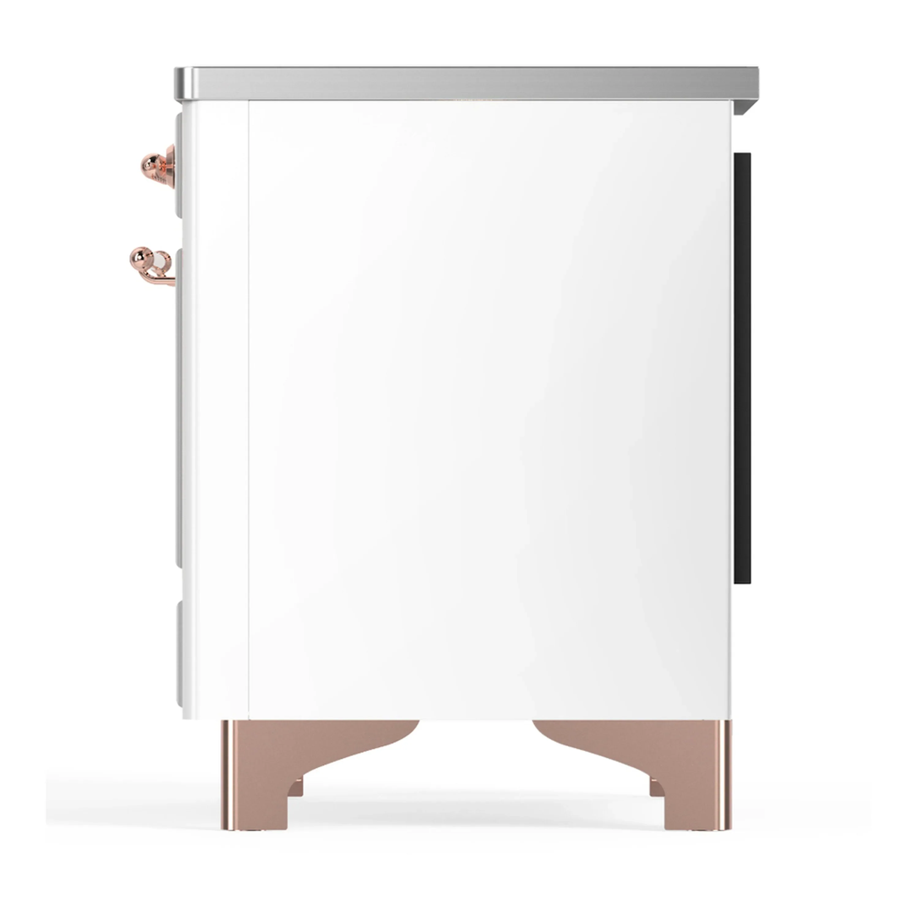 ILVE Majestic III 40-Inch Induction Range with 6 Induction Elements and Triple Glass Door Electric Oven in White with Copper Trim (UMDIB40NR3WHP) - Image 9