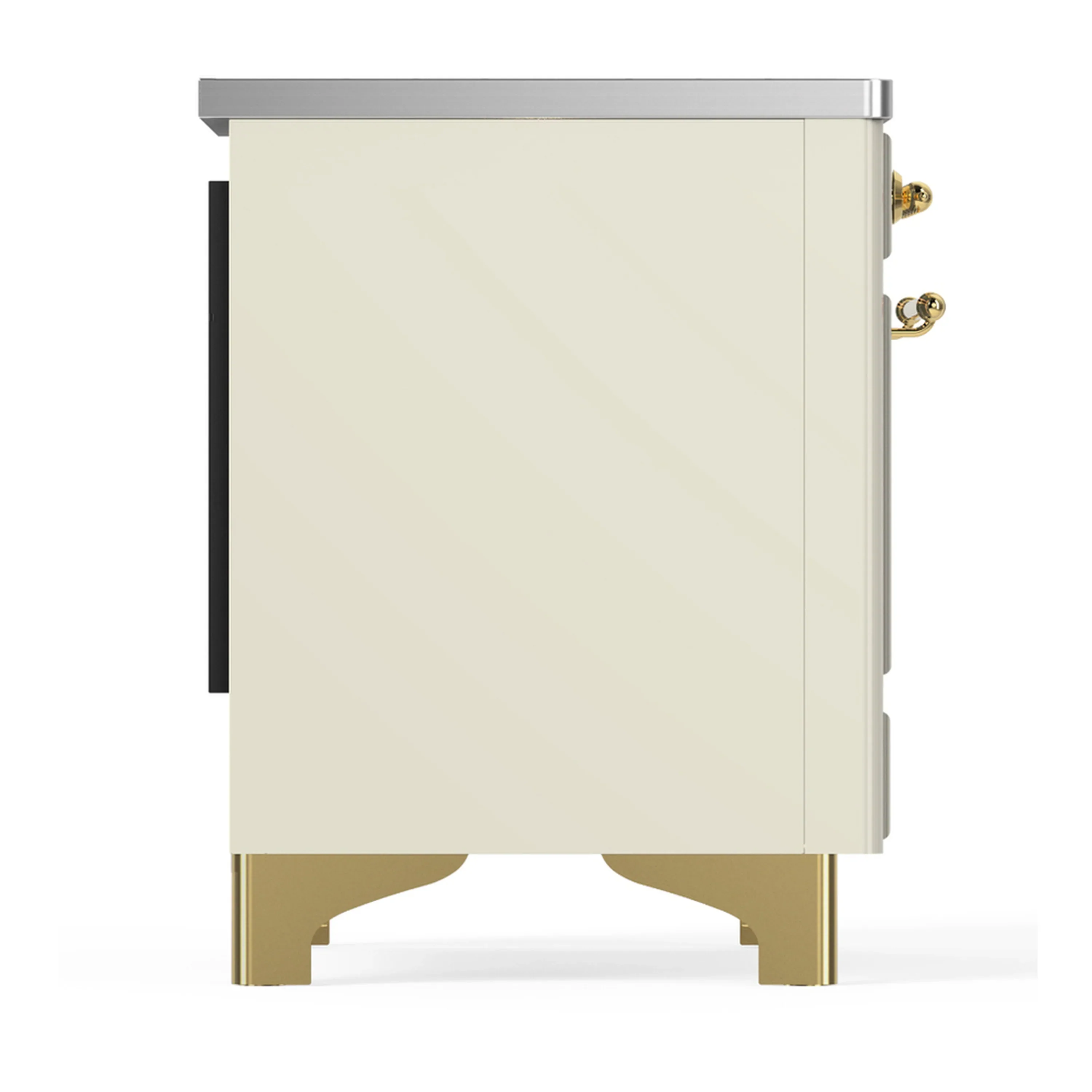 ILVE Majestic III 40-Inch Induction Range with 6 Induction Elements and Triple Glass Door Electric Oven in Antique White with Brass Trim (UMDIB40NR3AWG) - Image 8