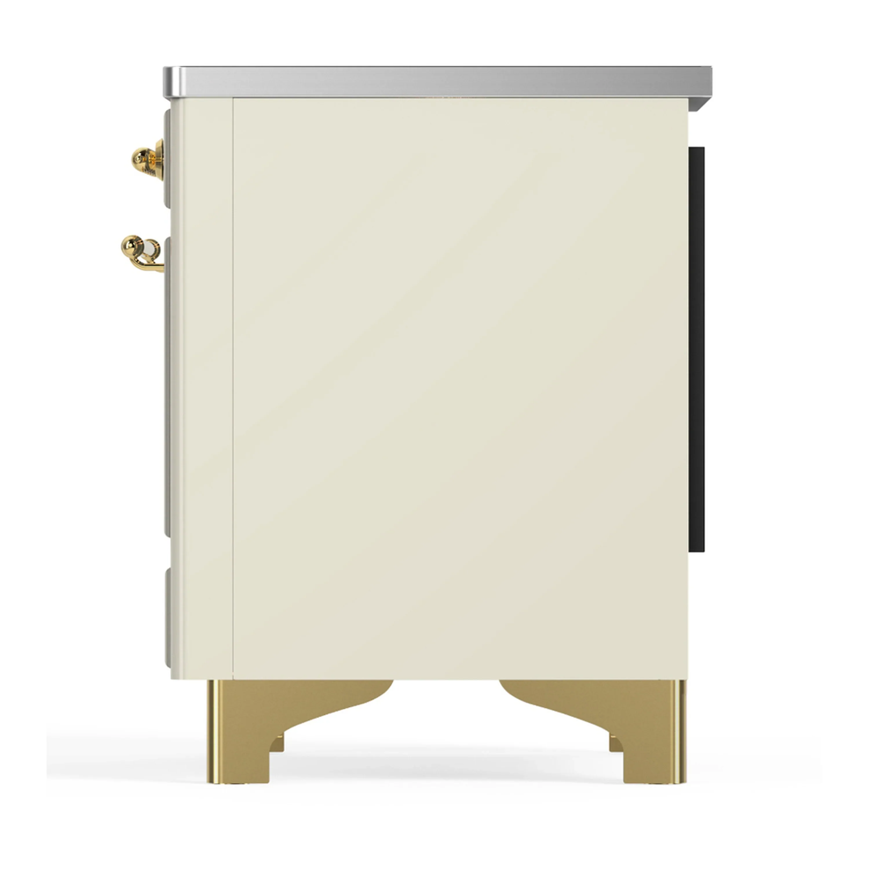 ILVE Majestic III 40-Inch Induction Range with 6 Induction Elements and Triple Glass Door Electric Oven in Antique White with Brass Trim (UMDIB40NR3AWG) - Image 9