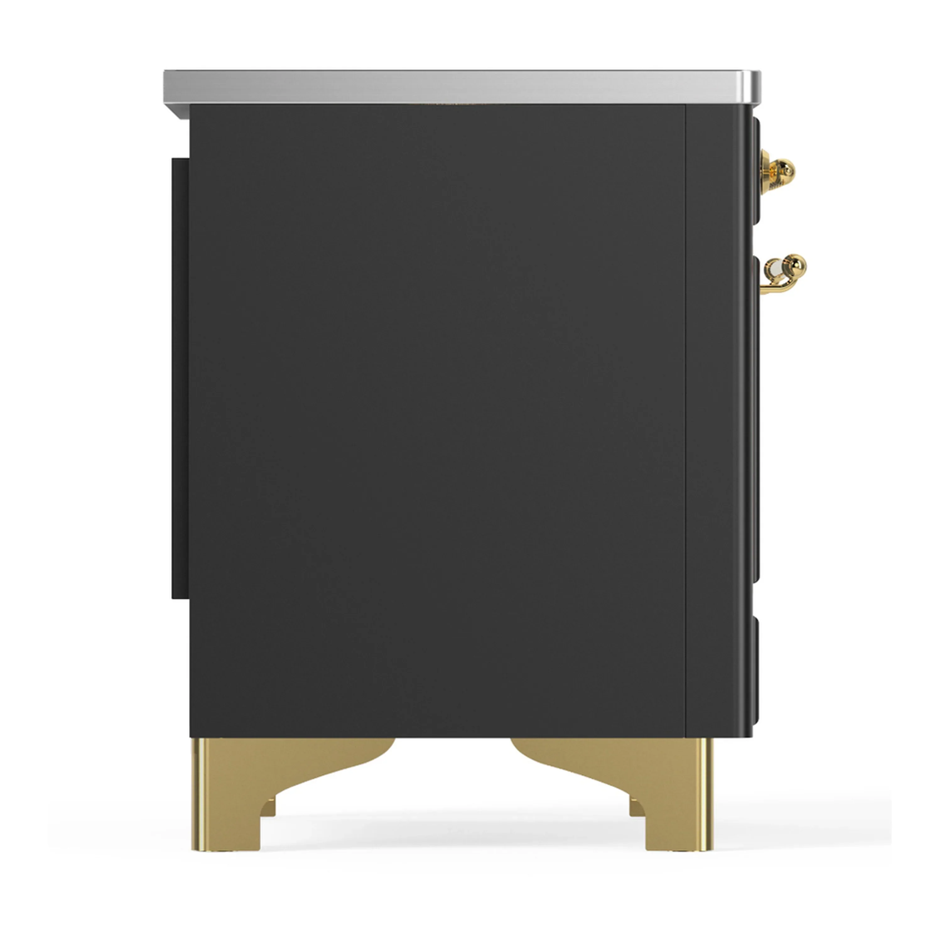 ILVE Majestic III 40-Inch Induction Range with 6 Induction Elements and Triple Glass Door Electric Oven in Matte Graphite with Brass Trim (UMDIB40NR3MGG) - Image 7
