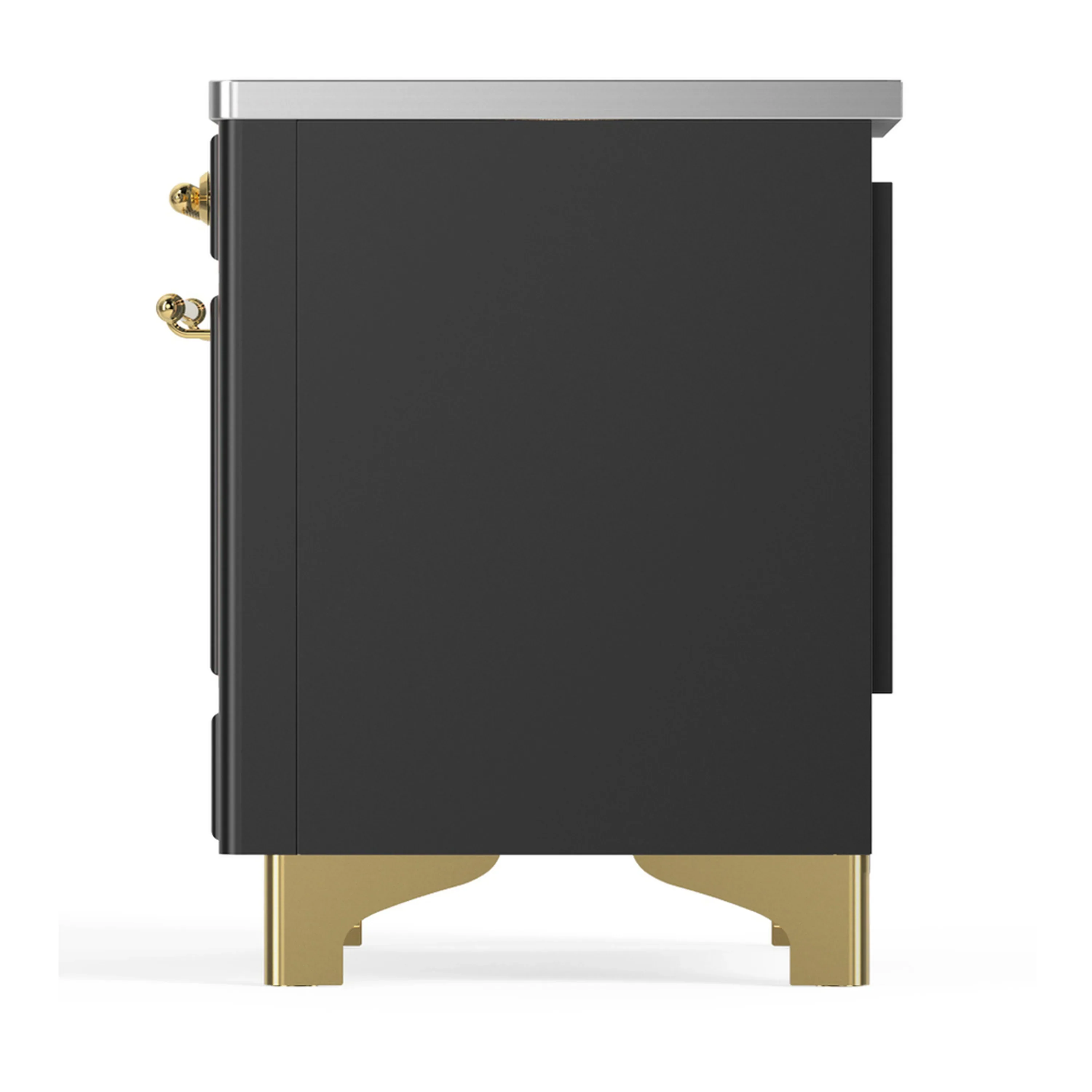 ILVE Majestic III 40-Inch Induction Range with 6 Induction Elements and Triple Glass Door Electric Oven in Matte Graphite with Brass Trim (UMDIB40NR3MGG) - Image 8